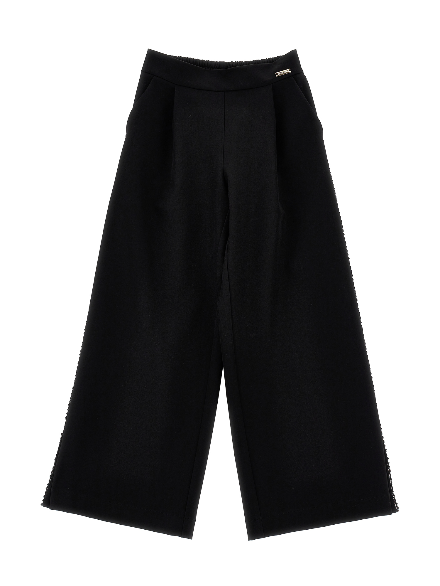Monnalisa Sequined Pants In Black