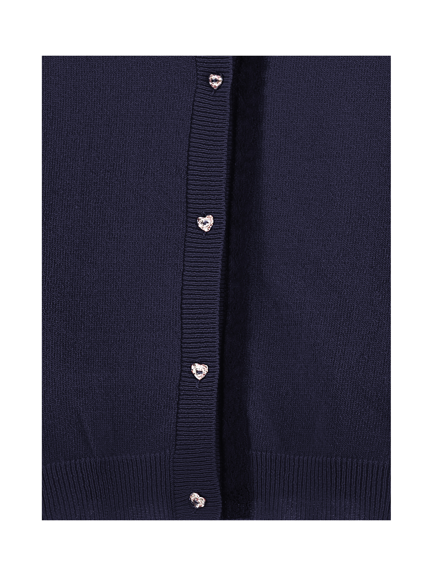 Monnalisa Supersoft Cardigan With Bow In Navy Blue