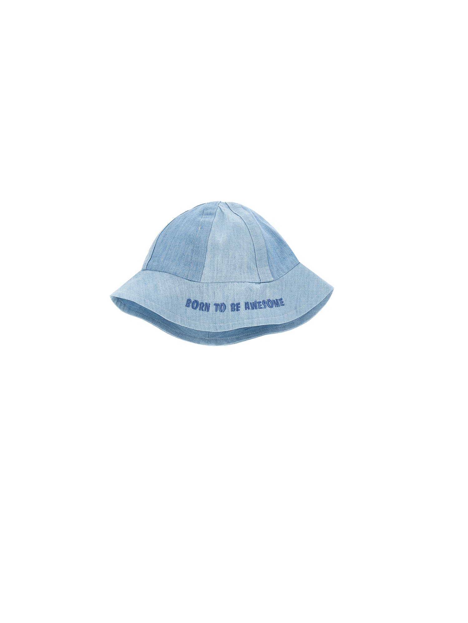 Monnalisa Cotton Fisherman Hat In Stone Bleach