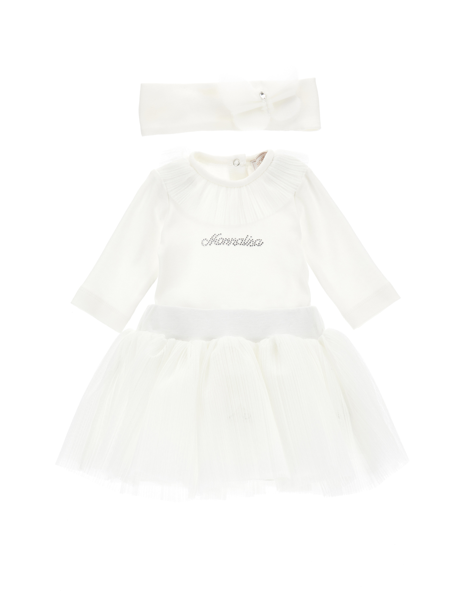 Monnalisa Completo neonata, tre pezzi cotone