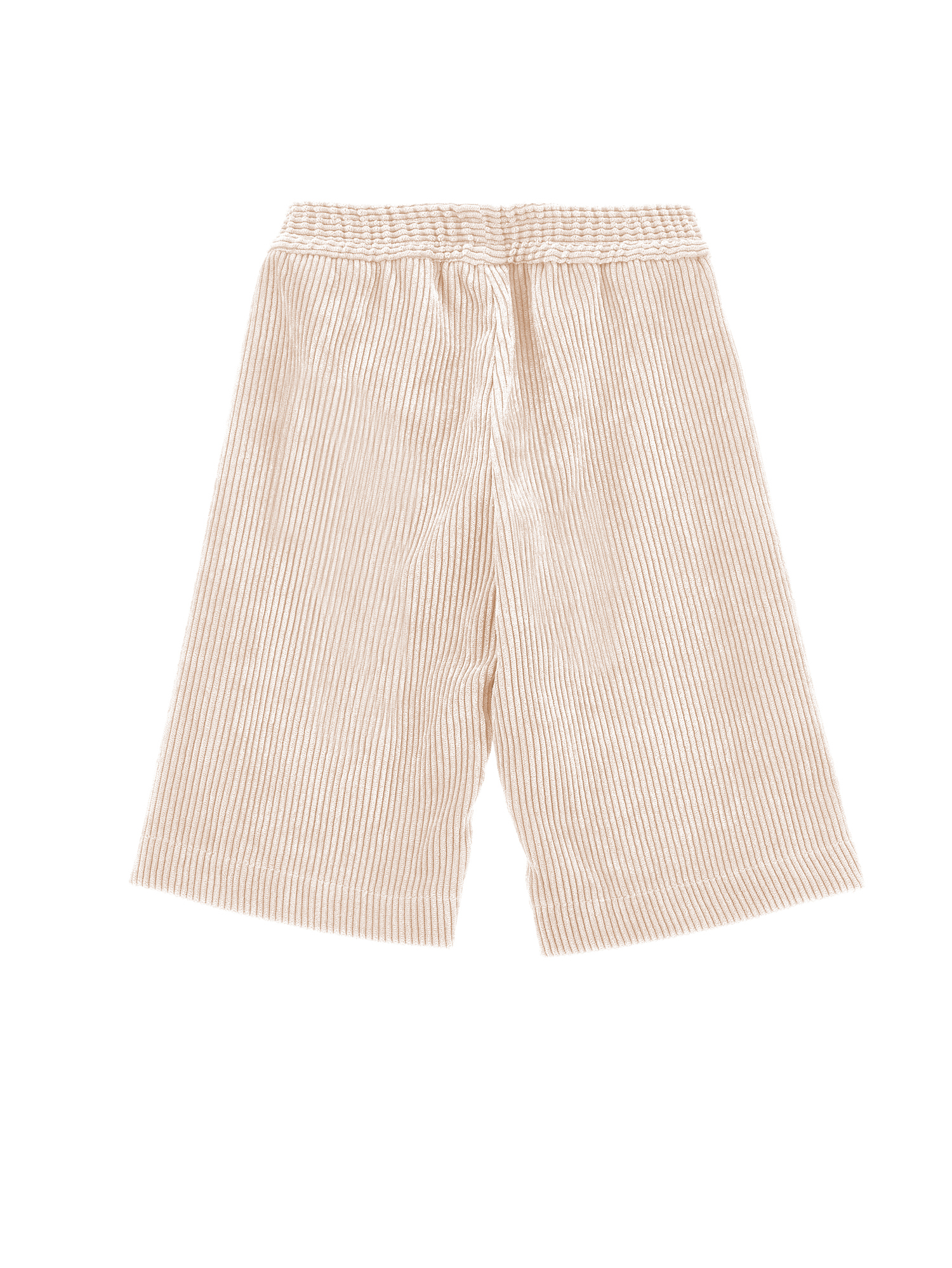 Monnalisa Corduroy Palazzo Trousers In Ecru