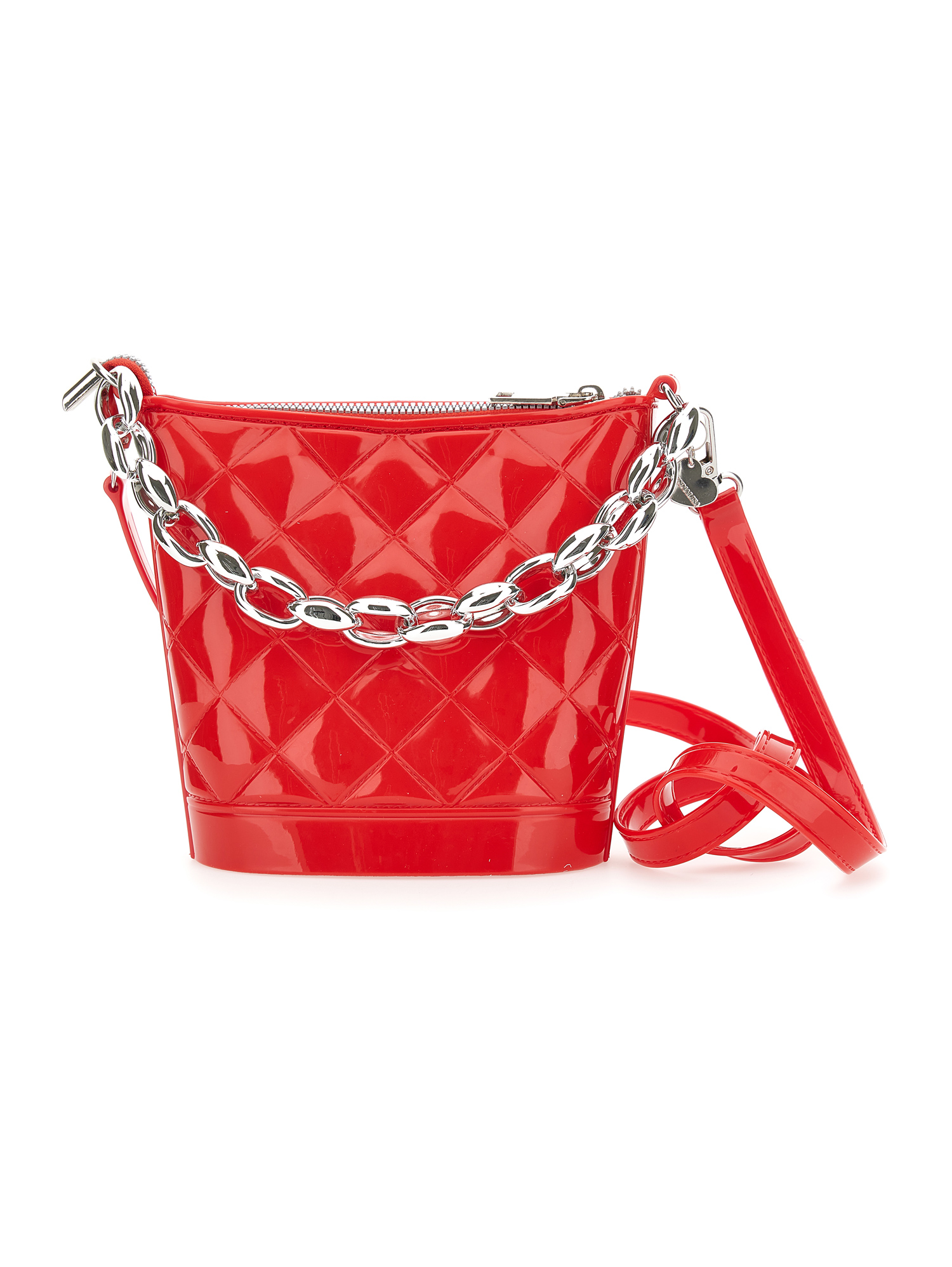 Monnalisa Kids'   Pvc Bucket Bag In Red