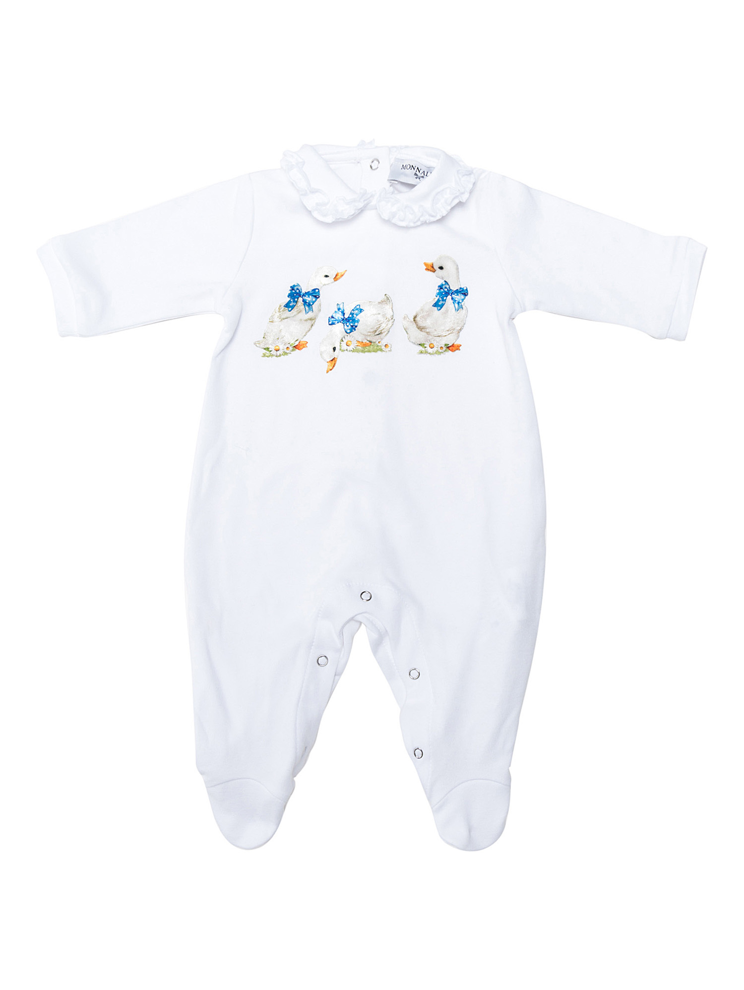 Newborn romper with ducklings Monnalisa Clothing Underwear Rompers 
