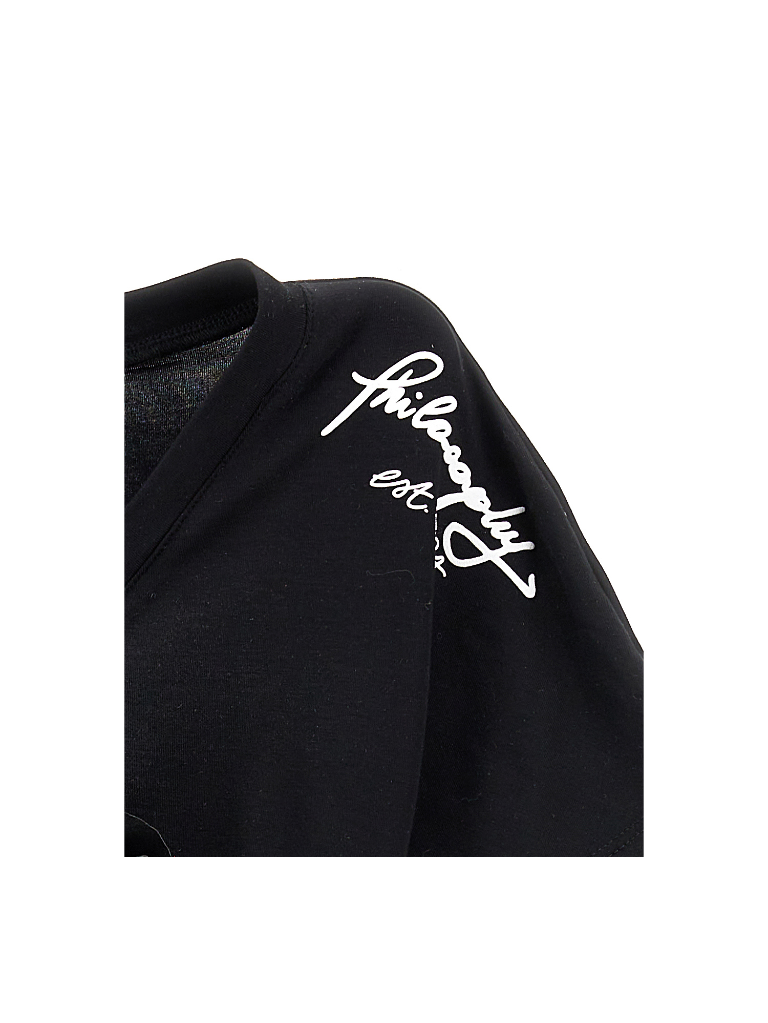 Philosophy Di Lorenzo Serafini Philosophy Kids  Mini Dress With Flower Brooch In Black