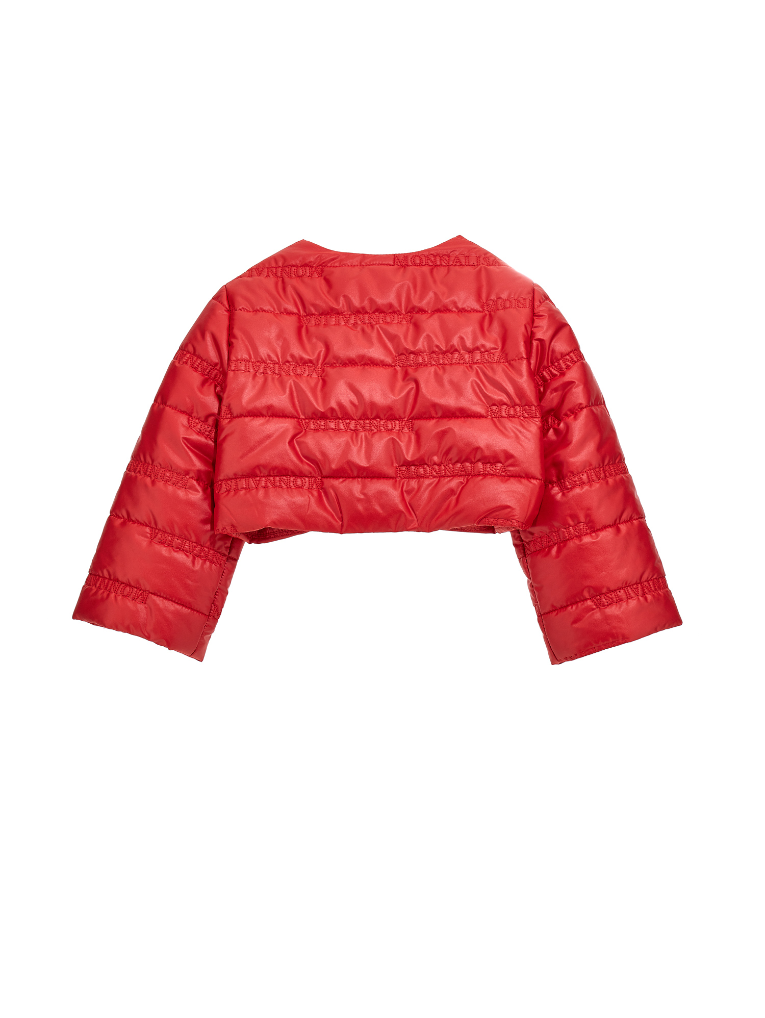 Shop Monnalisa Extralight Quilted Jacket In Red