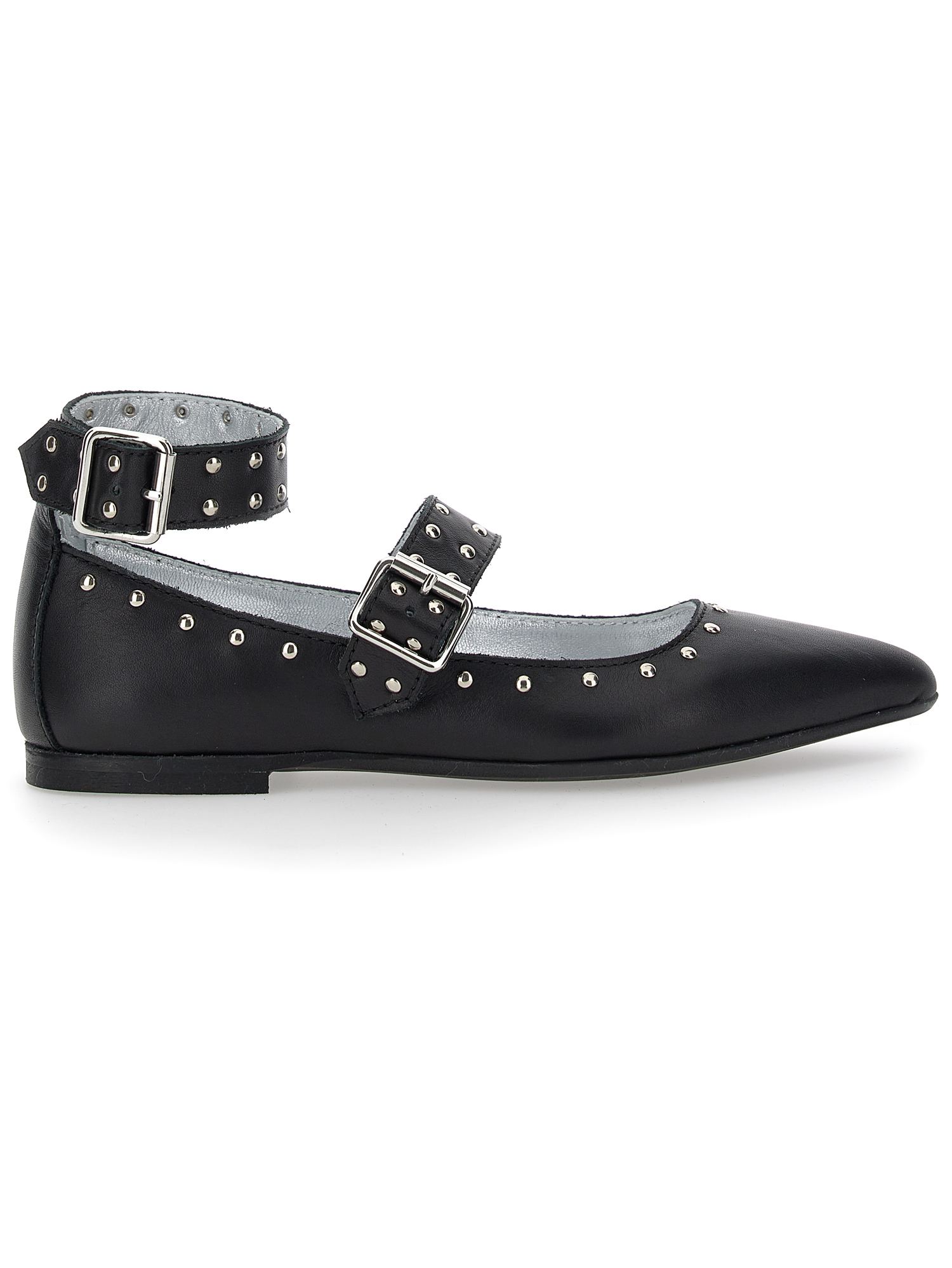 Monnalisa Ballerine pelle con borchiette