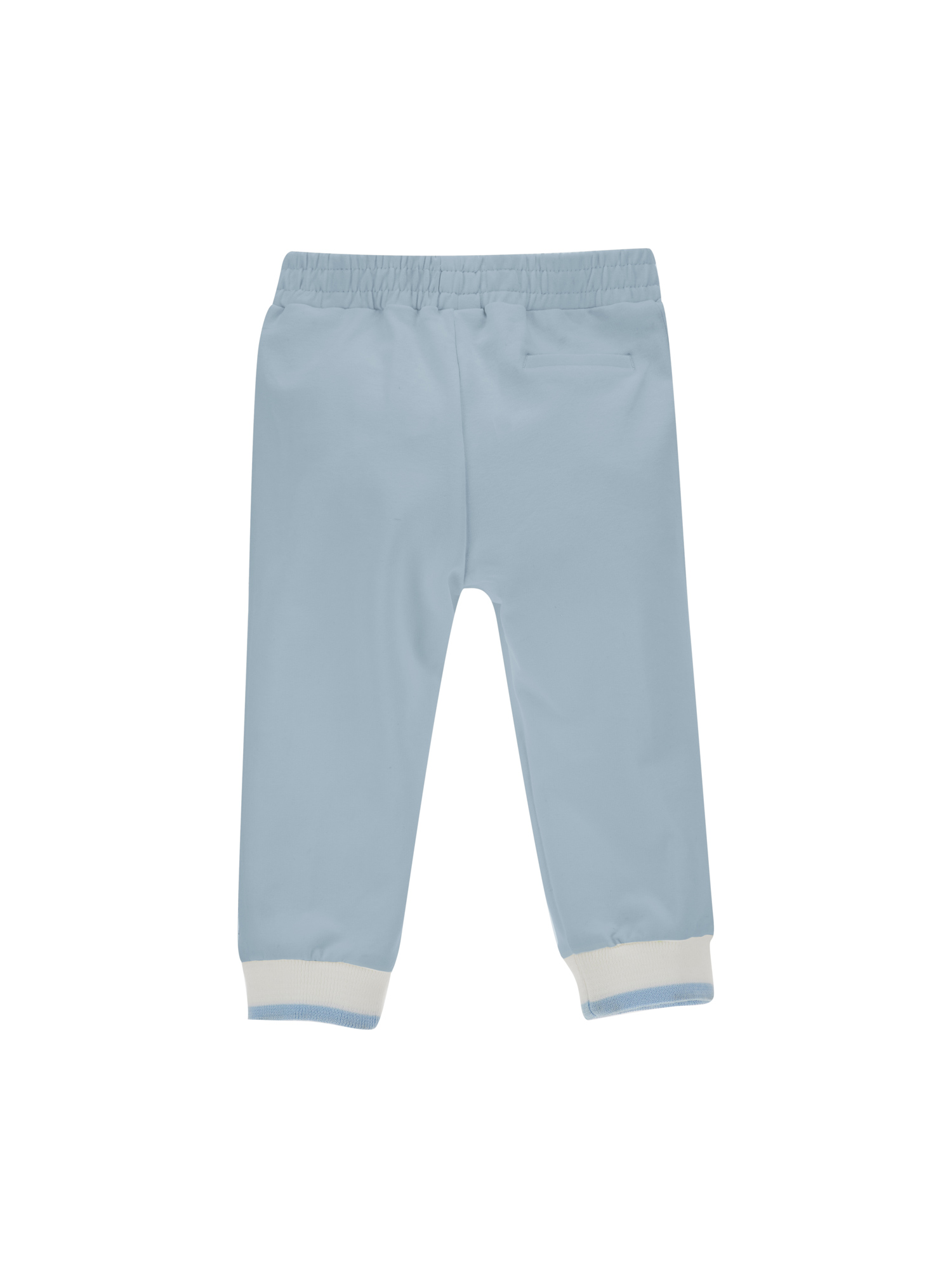 Shop Monnalisa Joggers With Band Print In Light Blue