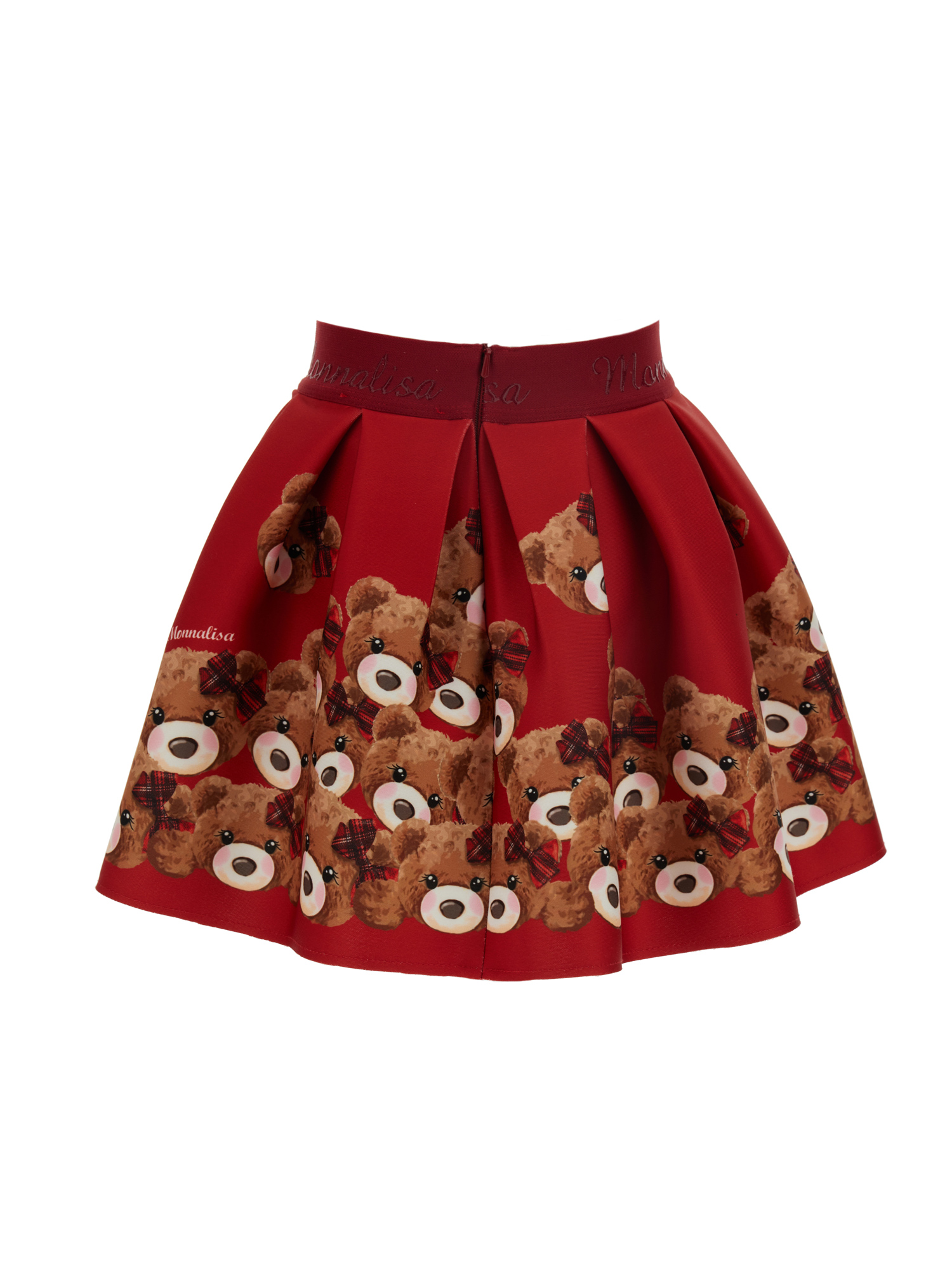 Monnalisa Girls Clothing Skirts Printed Skirts Teddy bears print neoprene skirt 