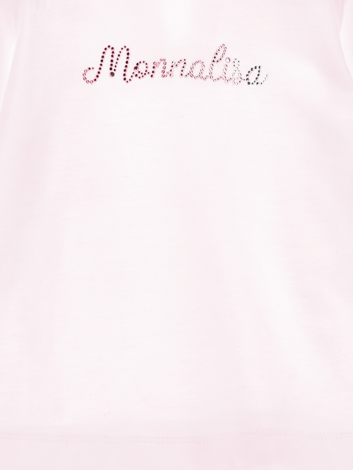 Shop Monnalisa Long-sleeved T-shirt In Dusty Pink Rose