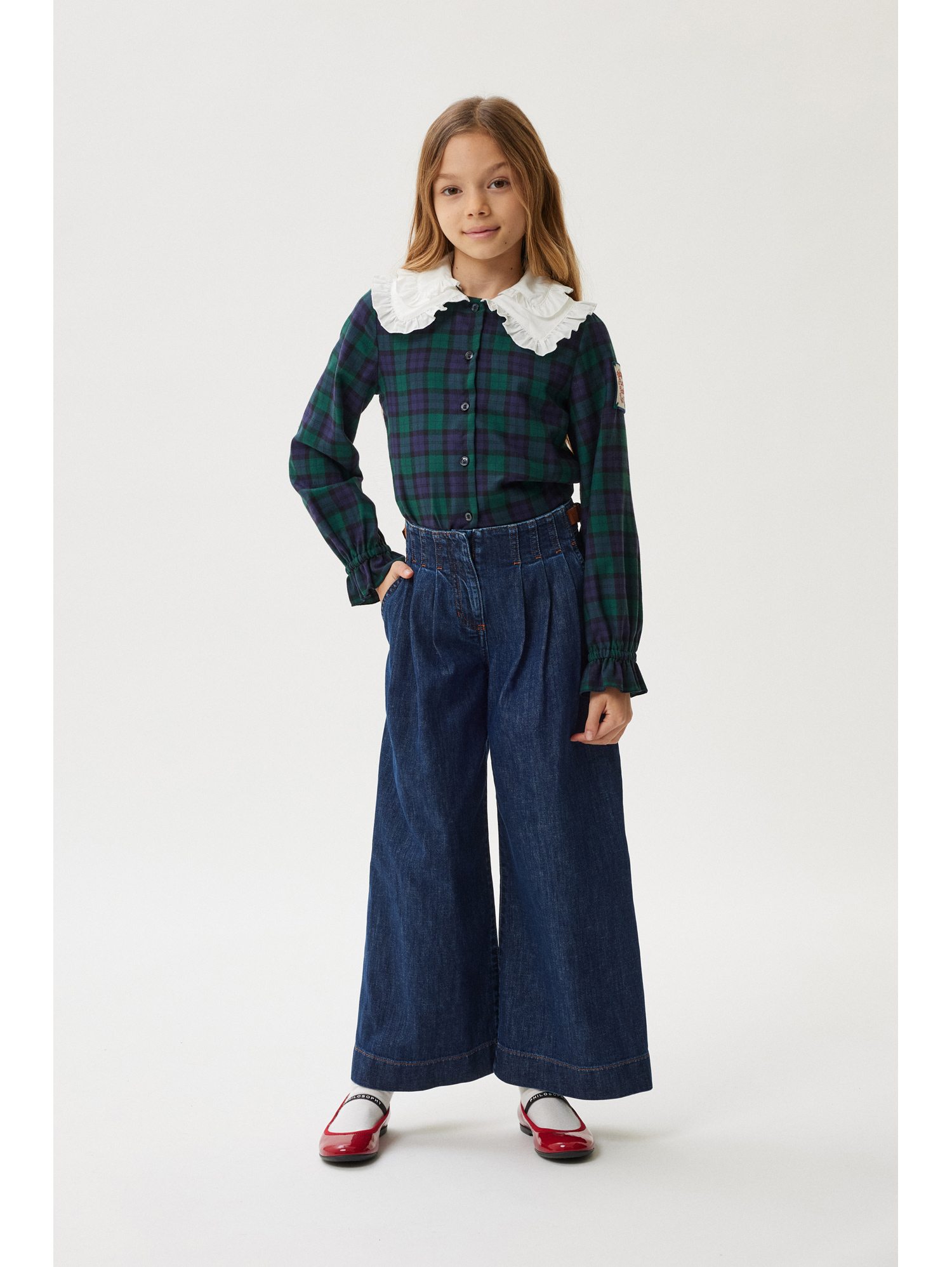 Philosophy Di Lorenzo Serafini Pleated Jeans In Blue