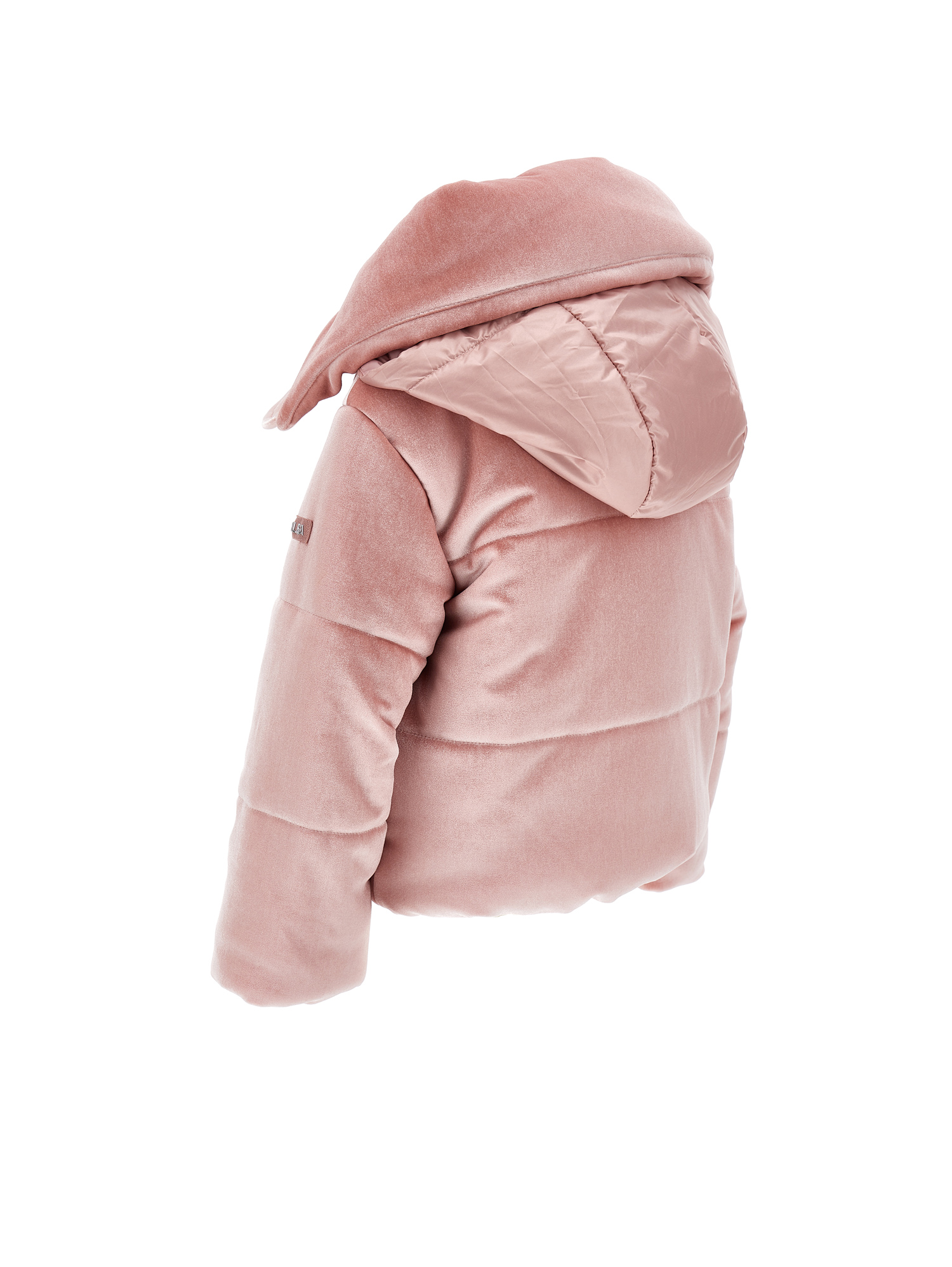 Monnalisa Chenille Padded Jacket In Onion Couture