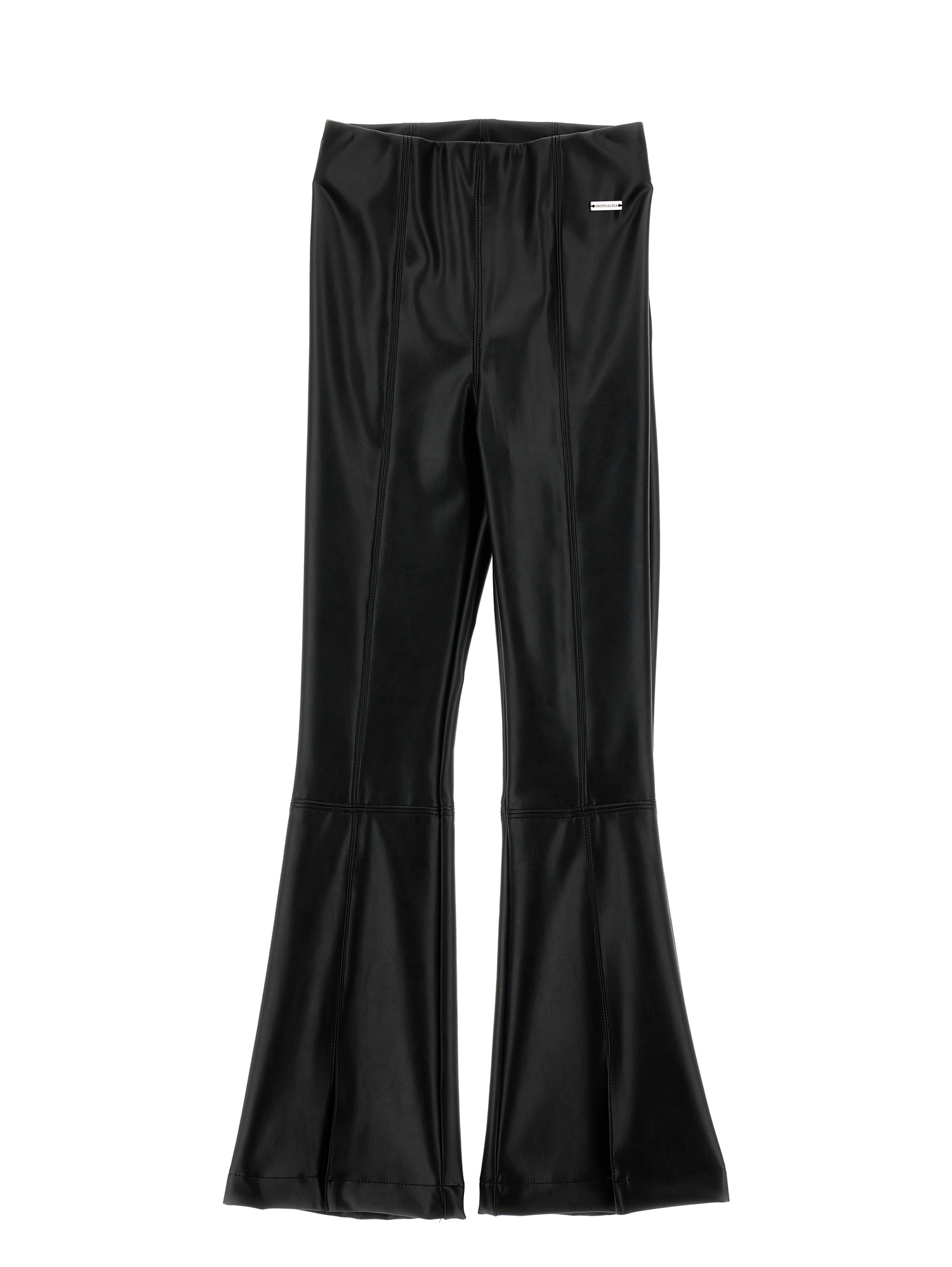 Monnalisa Pantaloni tessuto spalmato con spacchi