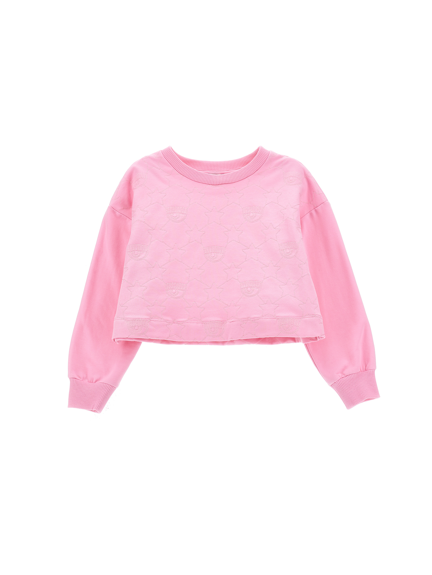 Chiara Ferragni Kids'   Cf Iconic Logo Embroidered Sweatshirt In Lilac Sachet