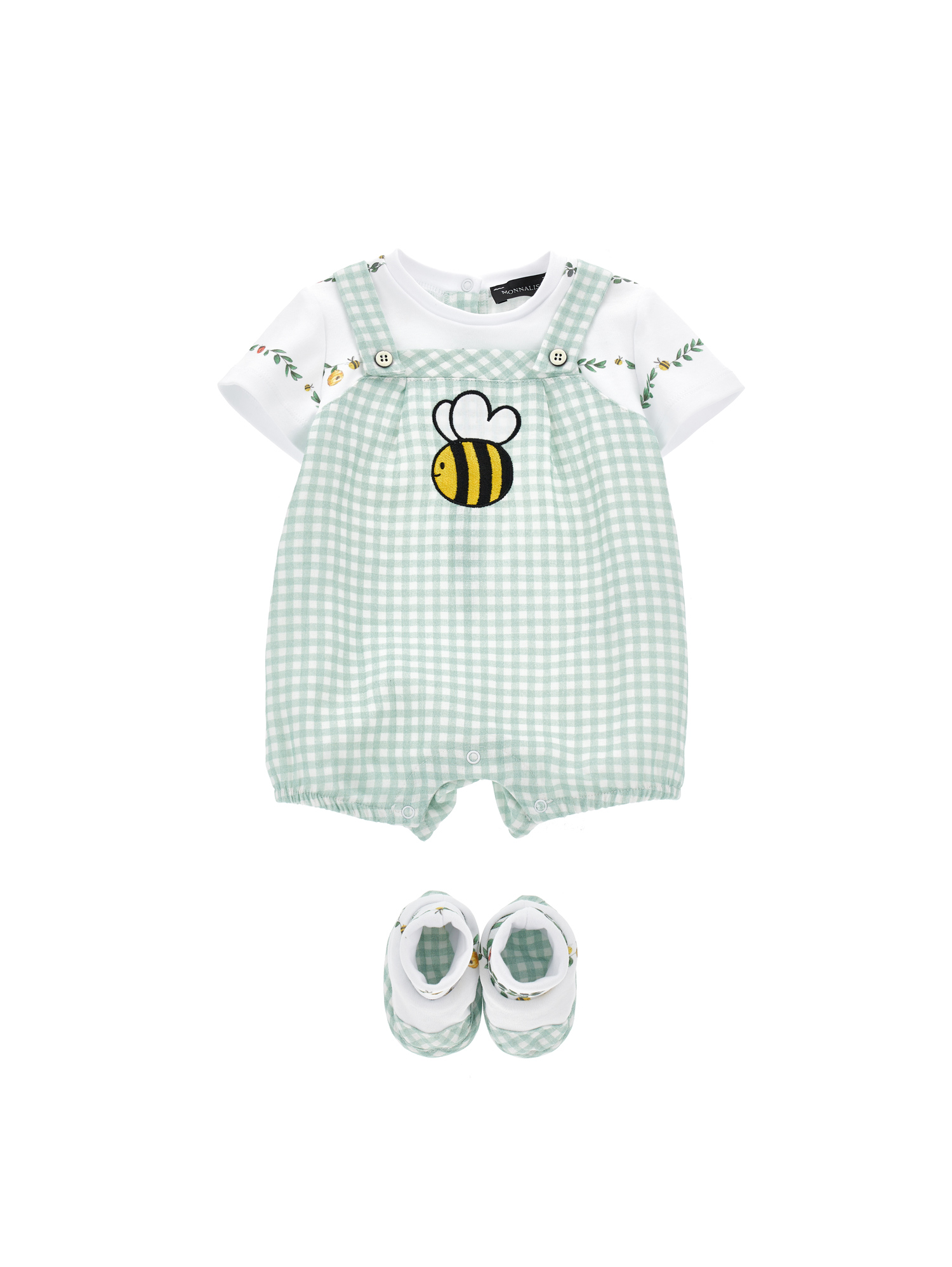 Monnalisa Overall Mit Kleinen Schuhen In Green