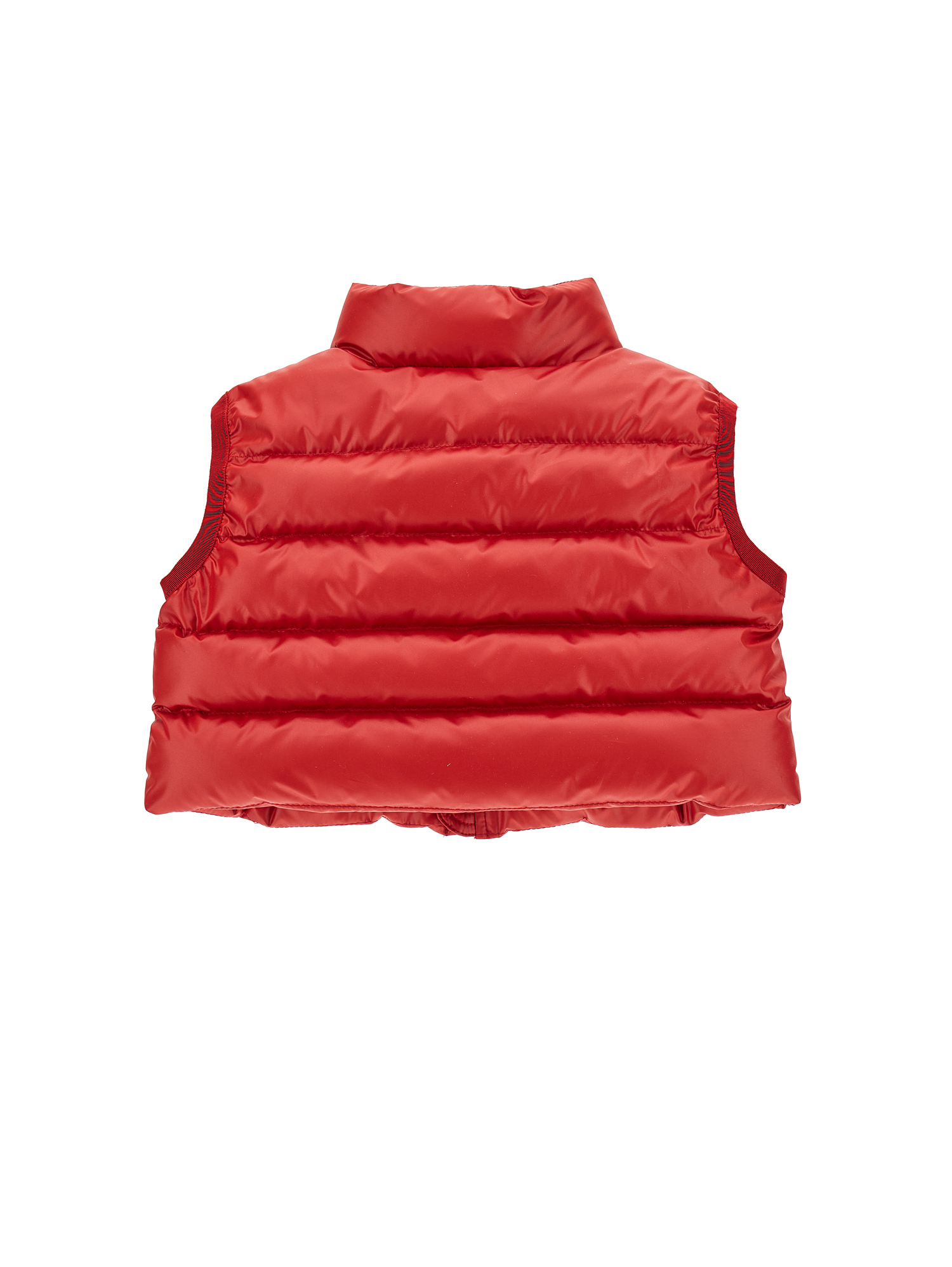Shop Monnalisa Padded Sleeveless Jacket With Cherries In Red