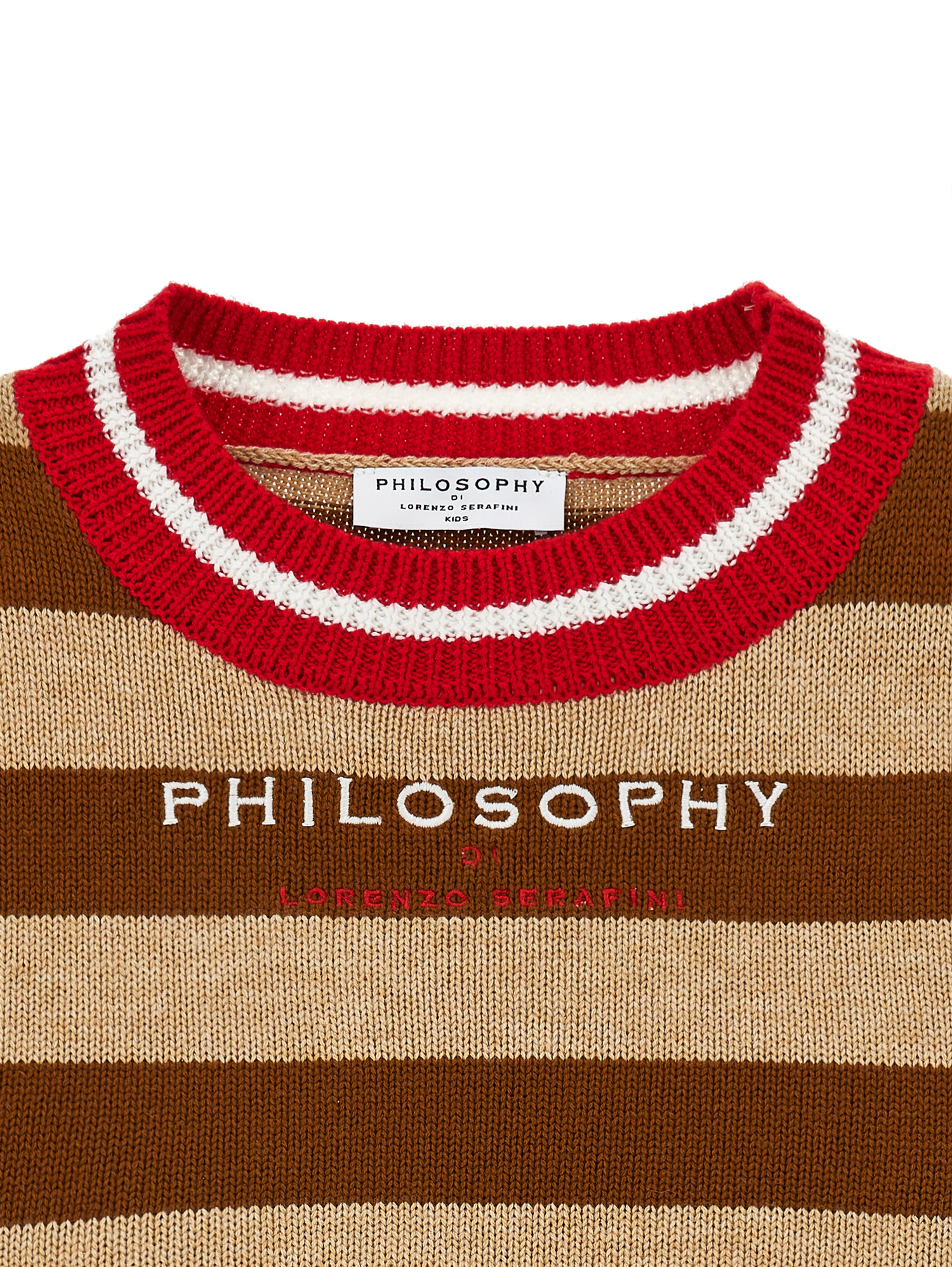 Philosophy Di Lorenzo Serafini Philosophy Kids  Striped Knitted Vest In Multi