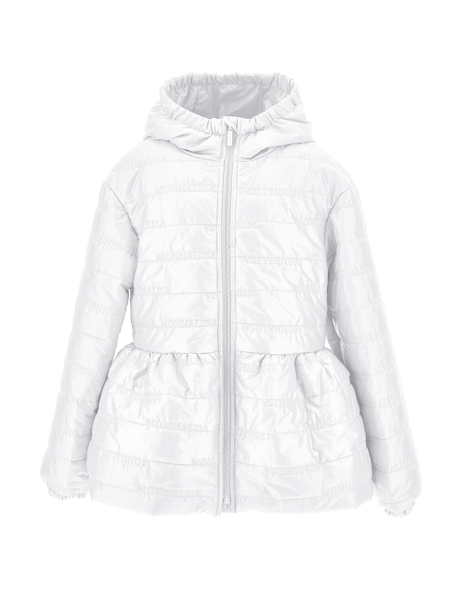 Monnalisa Kids'   Quilted Extralight Jacket In White