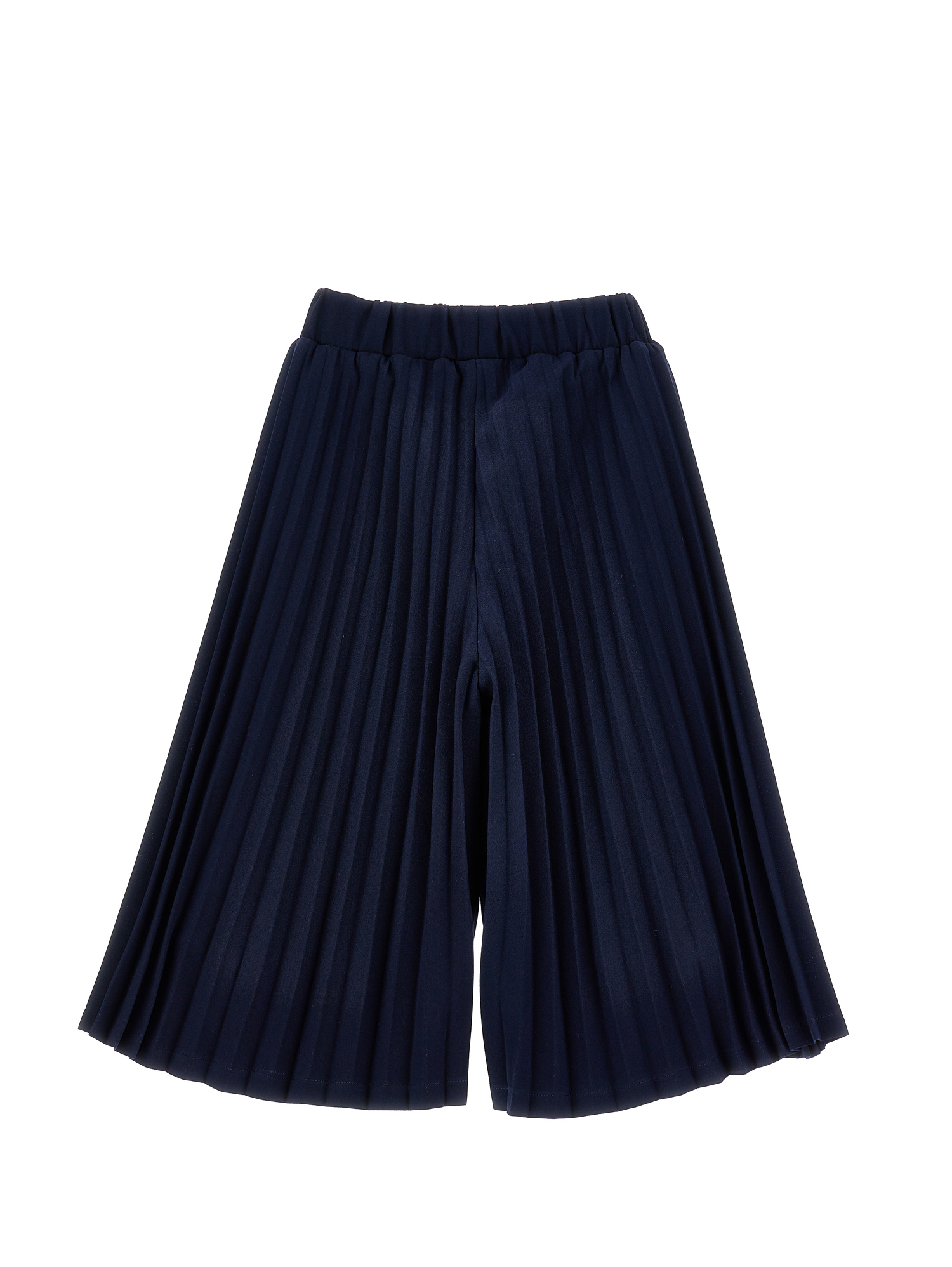 Monnalisa Heart Pleated Trousers In Blue