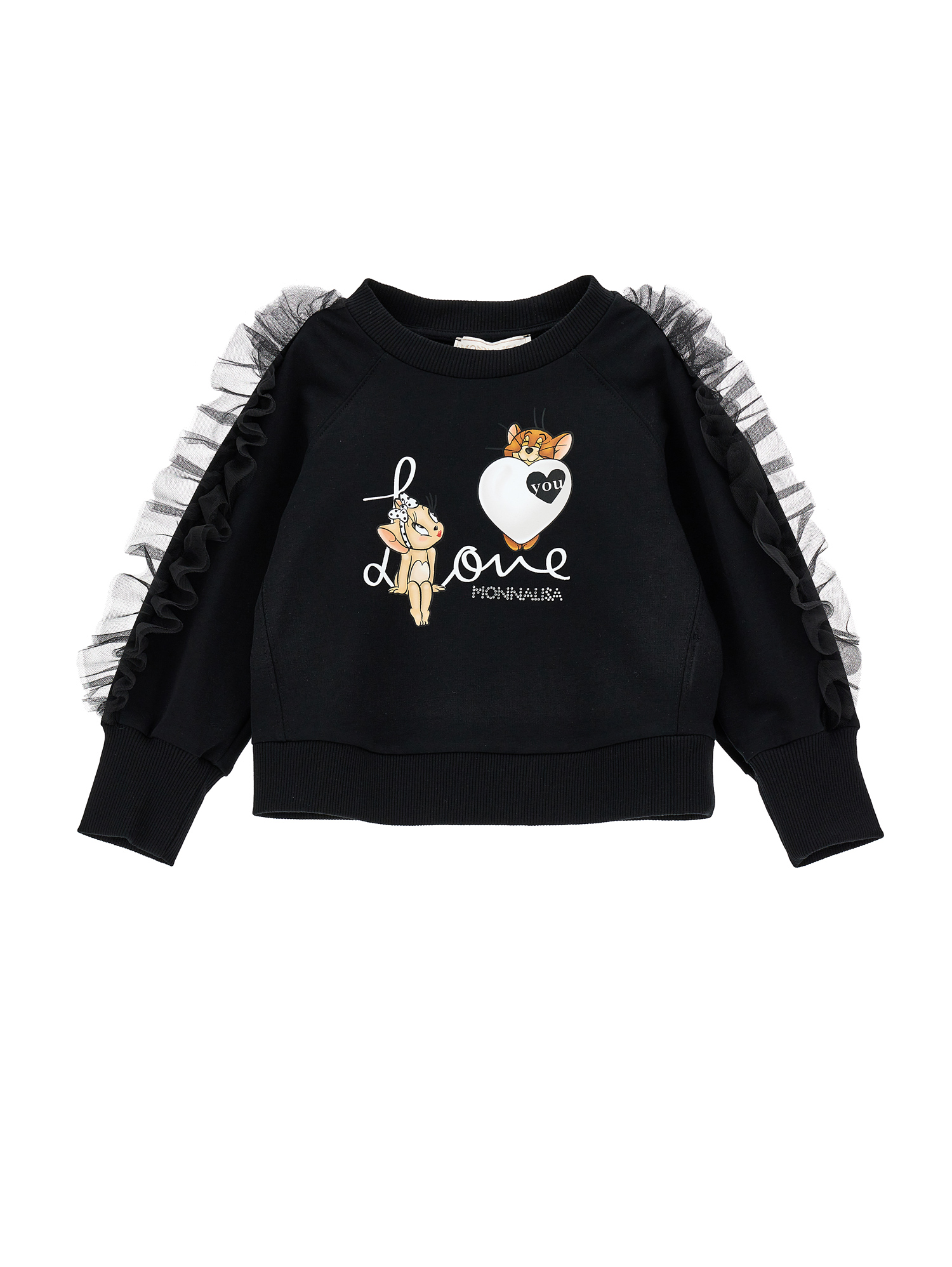 Monnalisa Kids'   Jerry Sweatshirt In Black