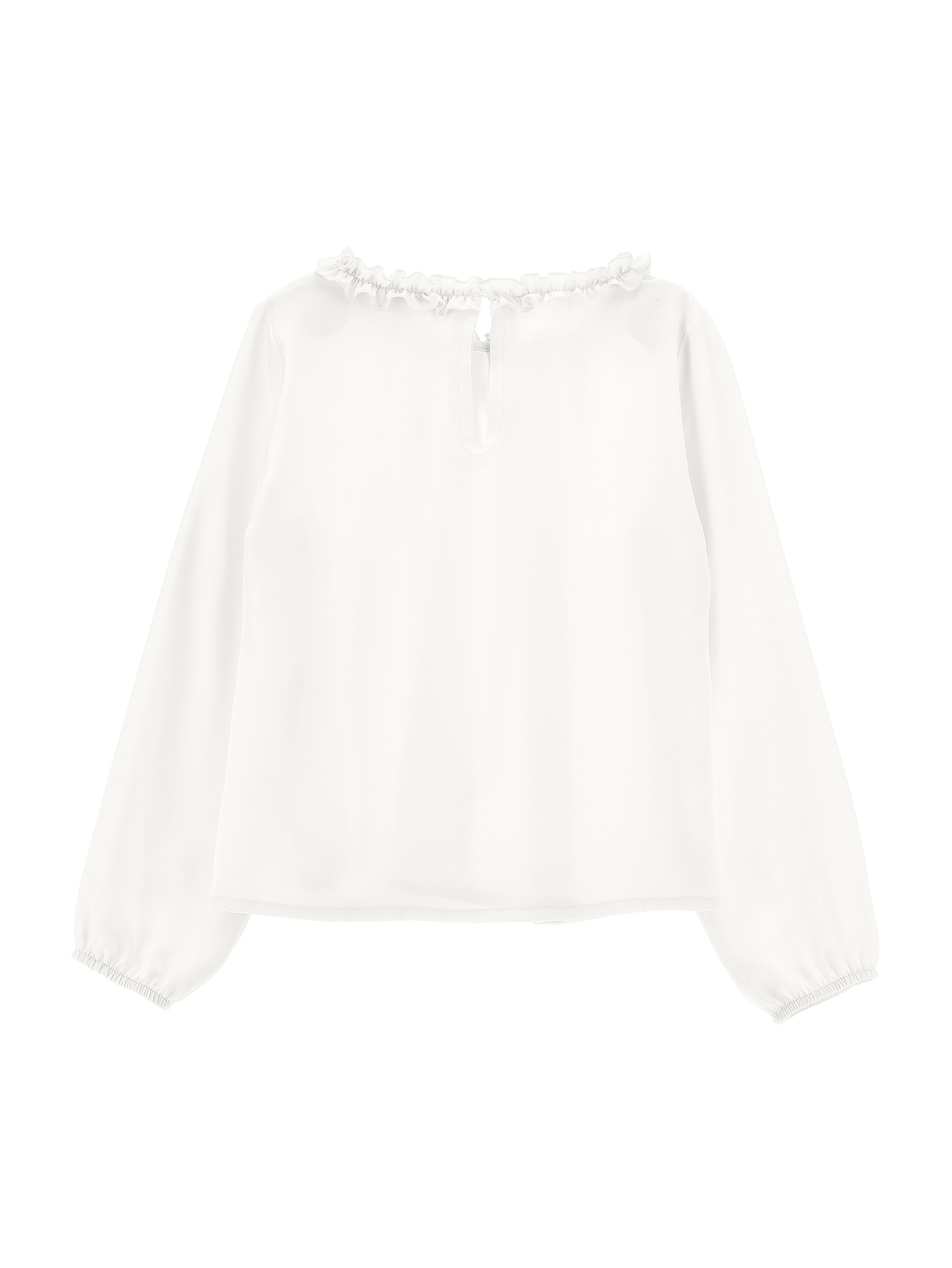 Monnalisa Satin Blouse In Cream