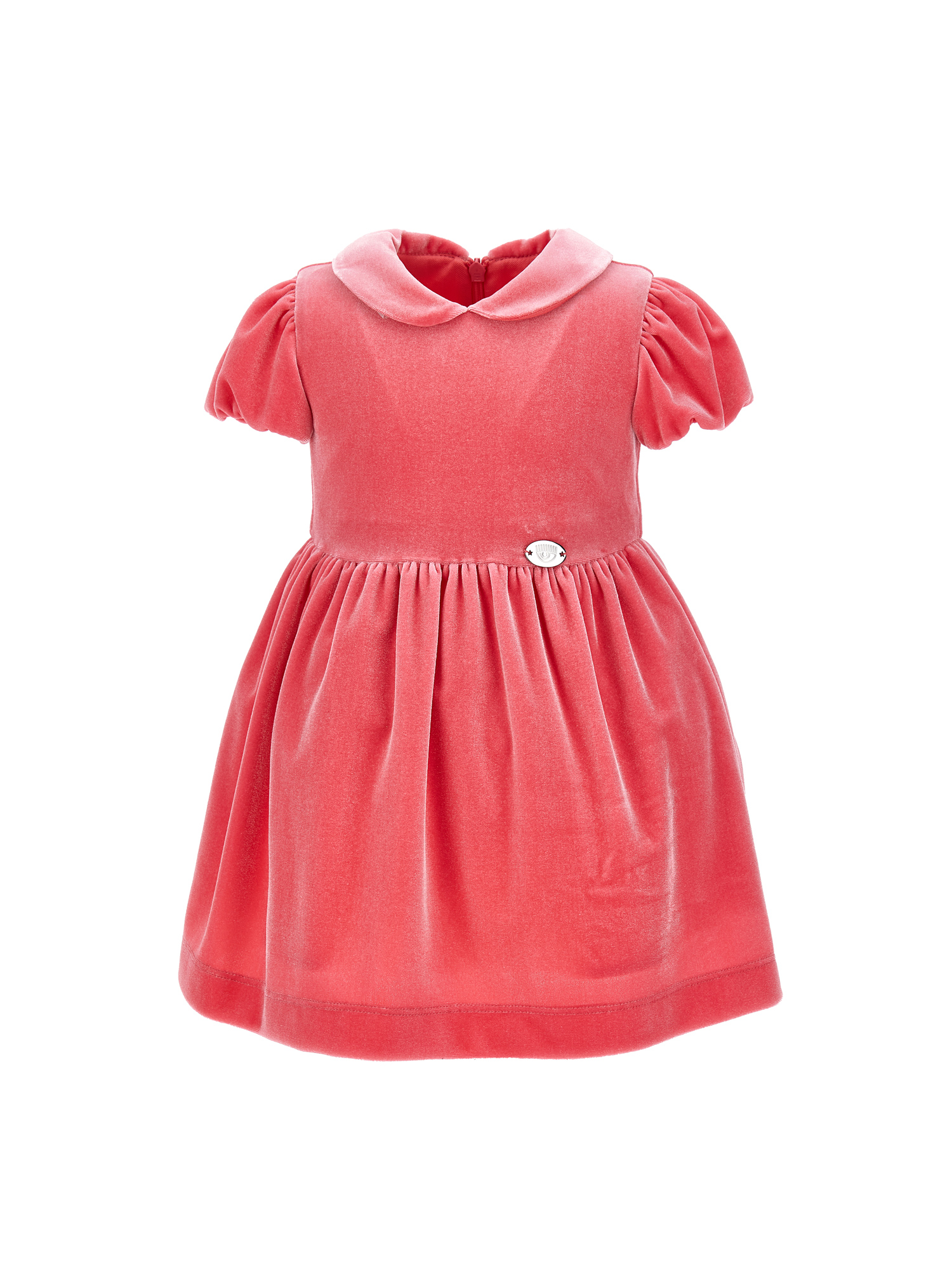 Chiara Ferragni Babies'   Cf Flowers Chenille Dress In Camellia Rose