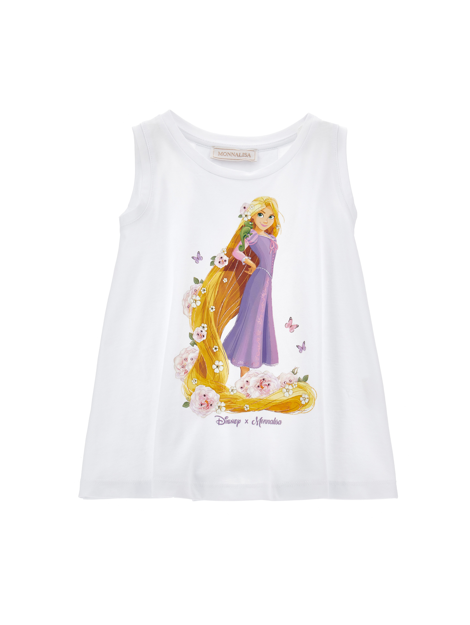 Monnalisa Maxi t-shirt smanicata Rapunzel