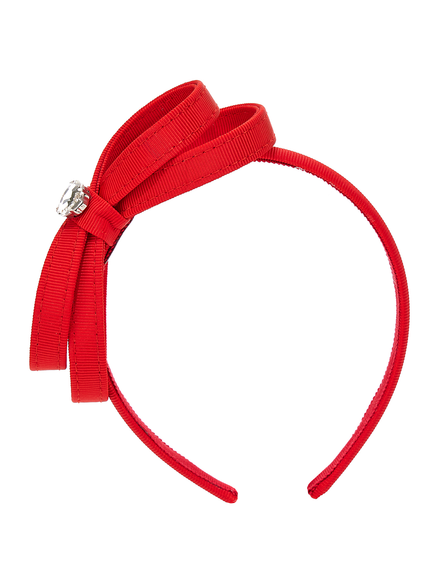 Monnalisa Hairband With Logo In Red