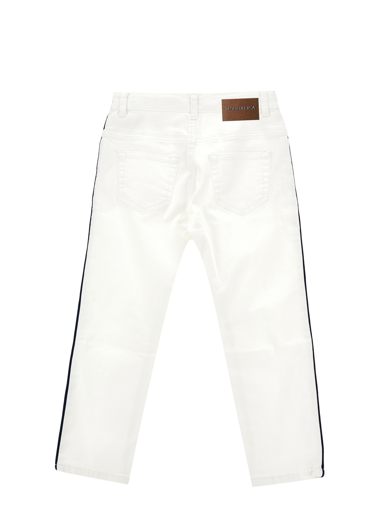 Shop Monnalisa Five-pocket Jeans In 0001