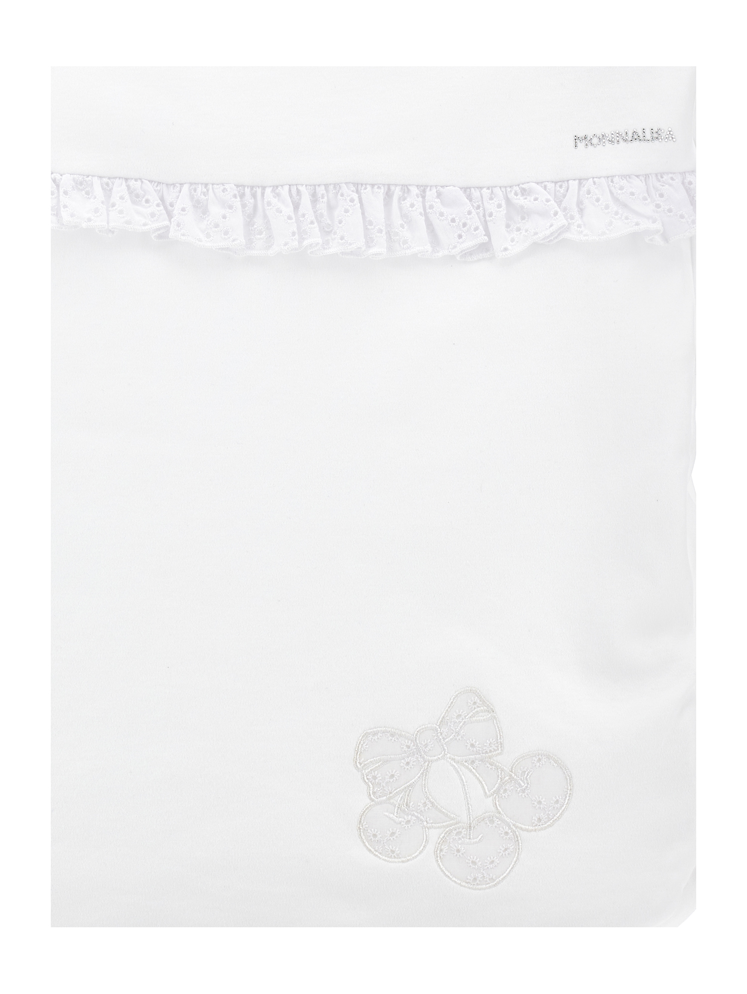Shop Monnalisa Sleeping Bag With Broderie Anglaise Embroidery In White