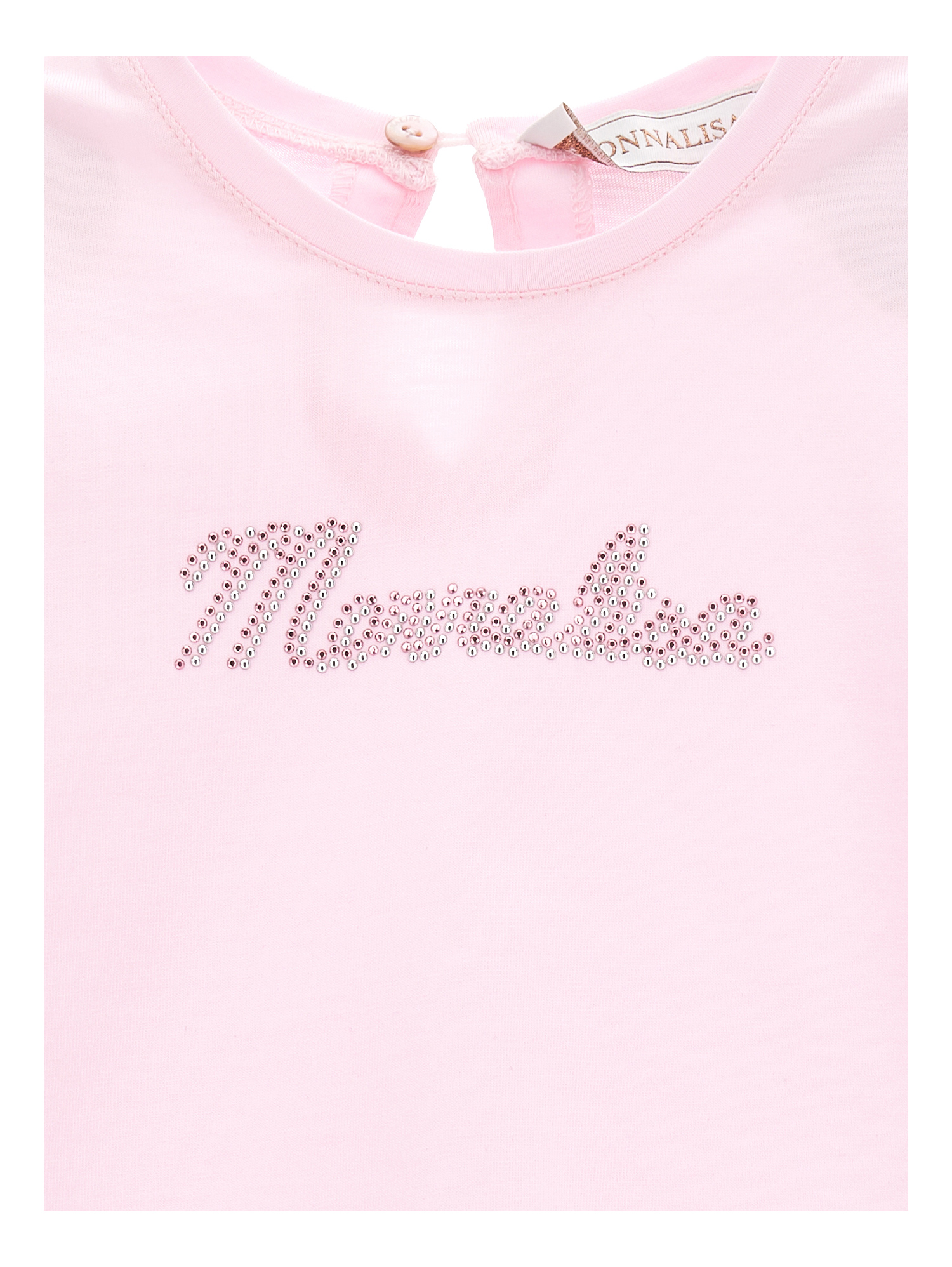 Shop Monnalisa Jersey T-shirt In Rosa Fairy Tale