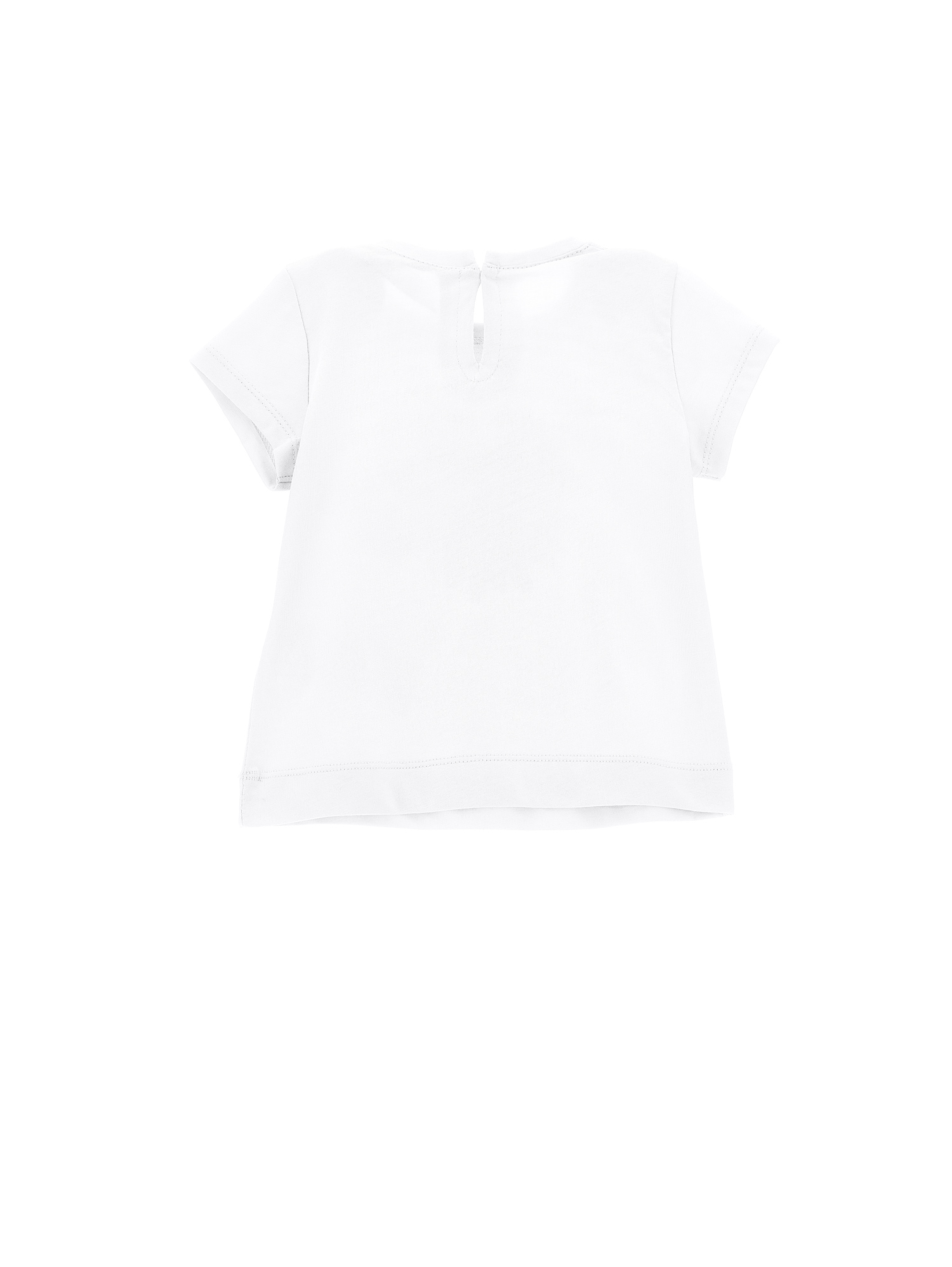 Monnalisa T-shirt With Maxi Daisy In White
