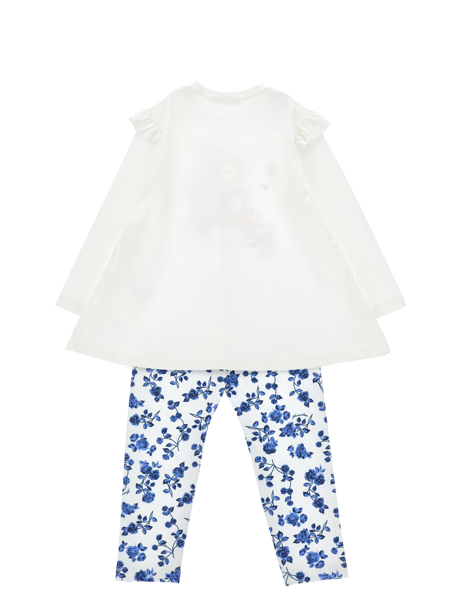 Monnalisa Maxi T-shirt With Vespa In Blue