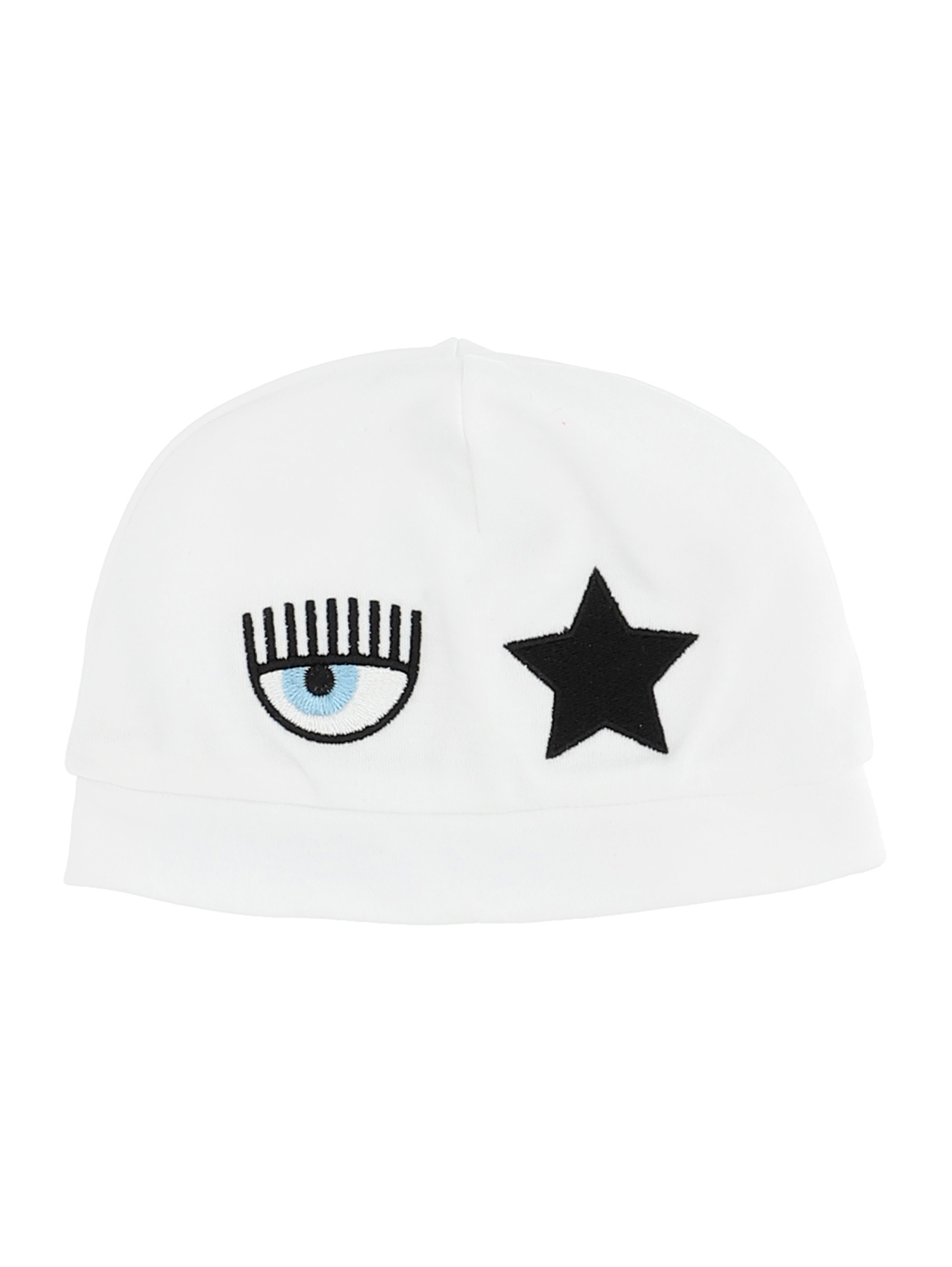 Shop Chiara Ferragni Hat With Eyestar In White