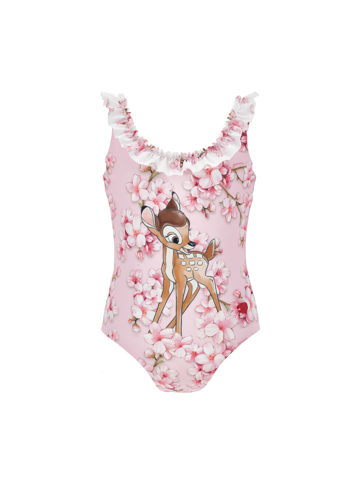 Monnalisa Einteiliger Bambi-badeanzug In Rosa Fairy Tale