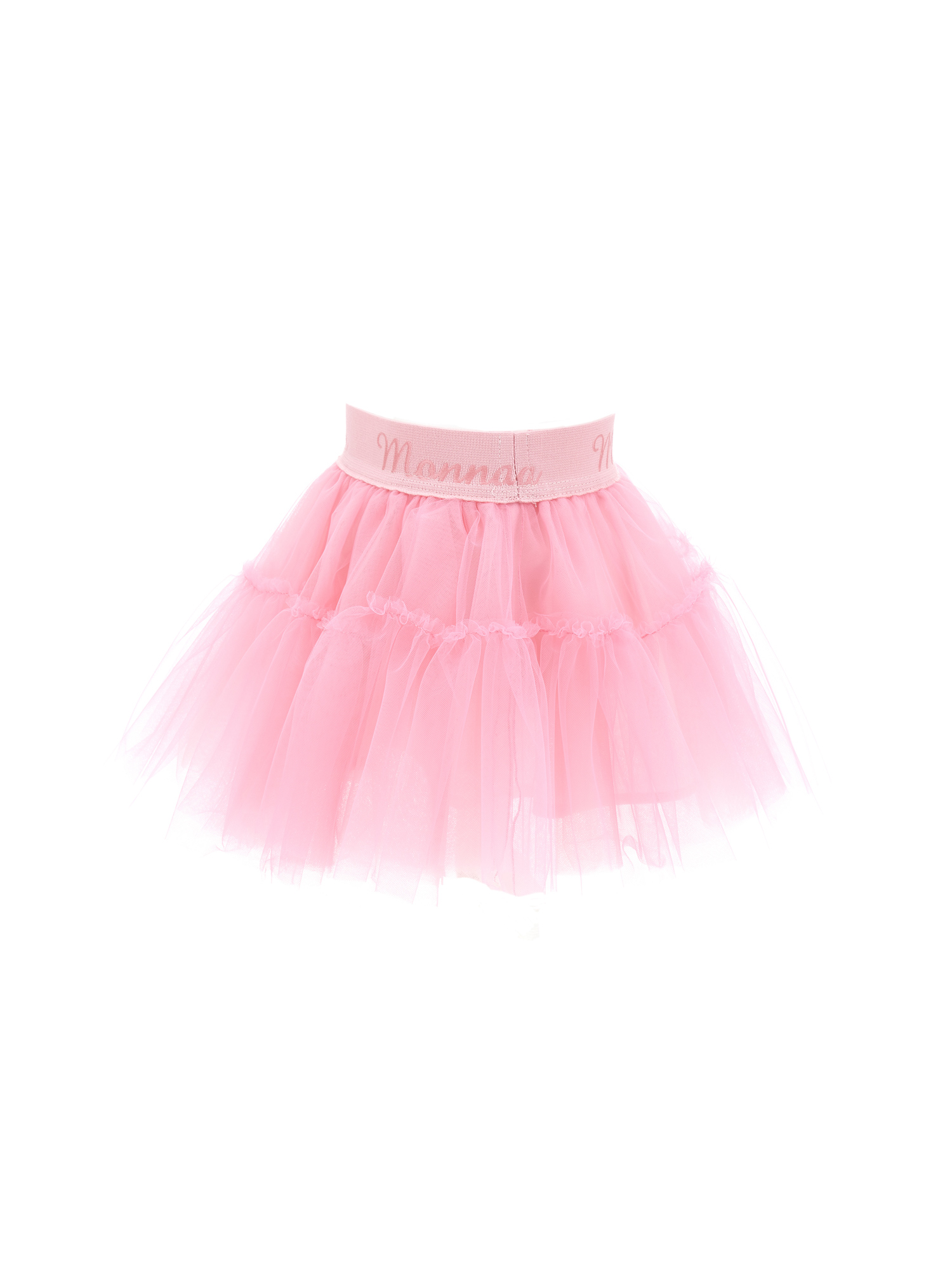Shop Monnalisa Silk-touch Tulle Skirt In Candy Pink + Light Pink