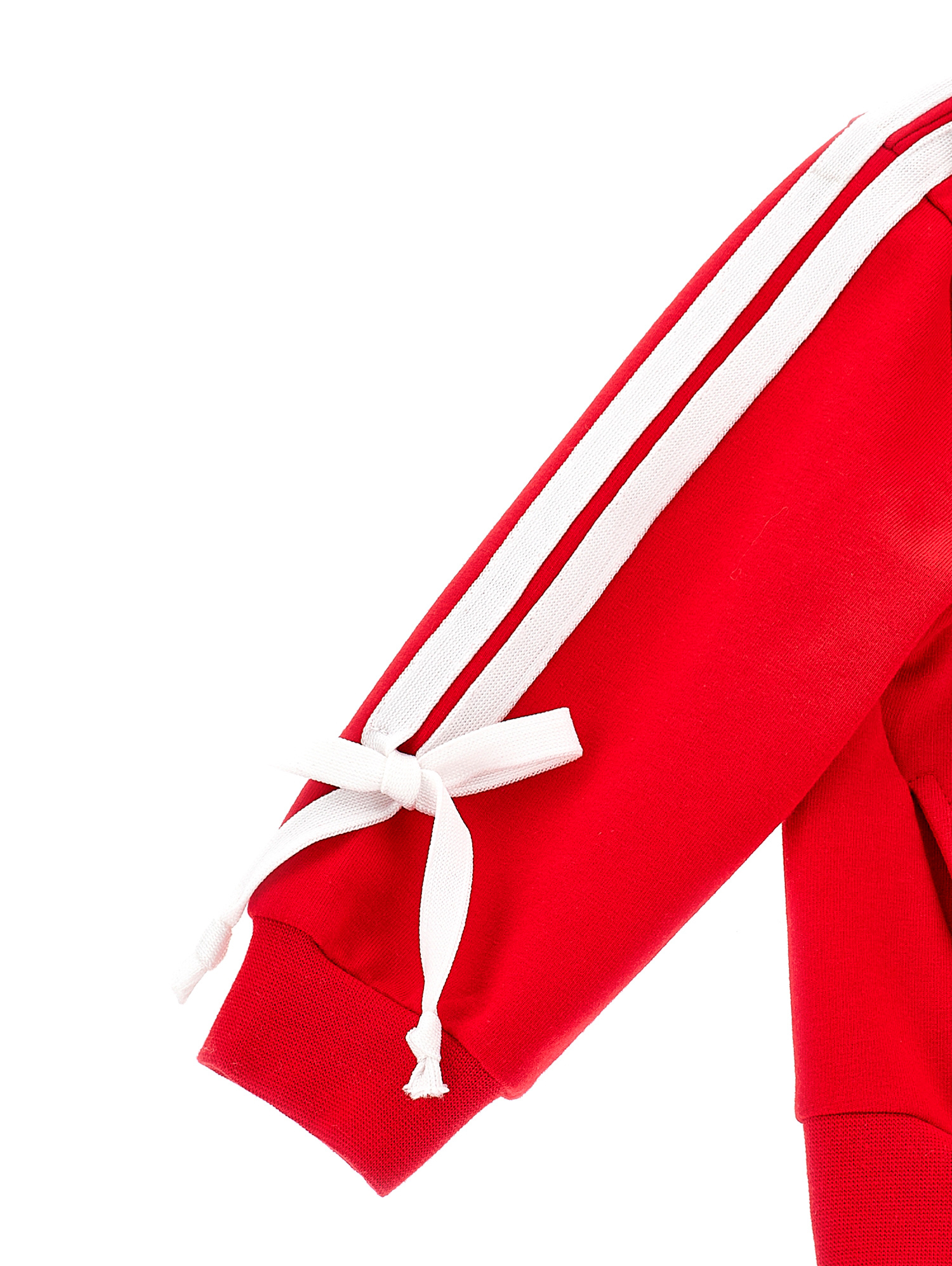 Monnalisa Minnie Rhinestone And Bow Sweatshirt In Red