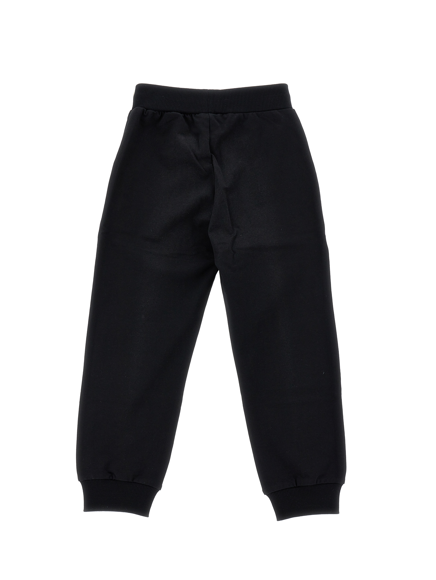Monnalisa Fleece Joggers In Black