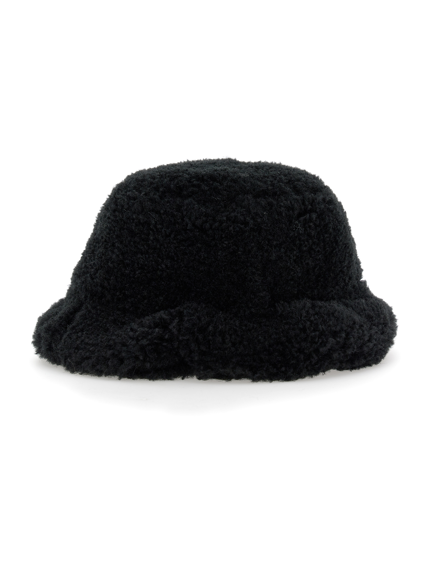 Shop Monnalisa Plush Hat In Black