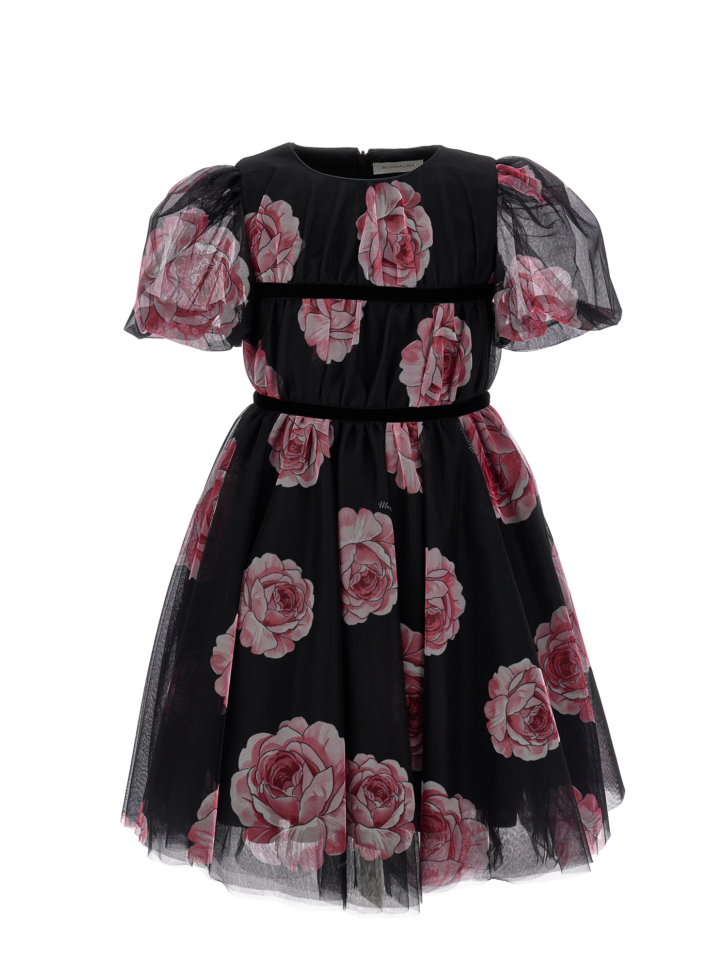 Monnalisa Abito tulle e rose