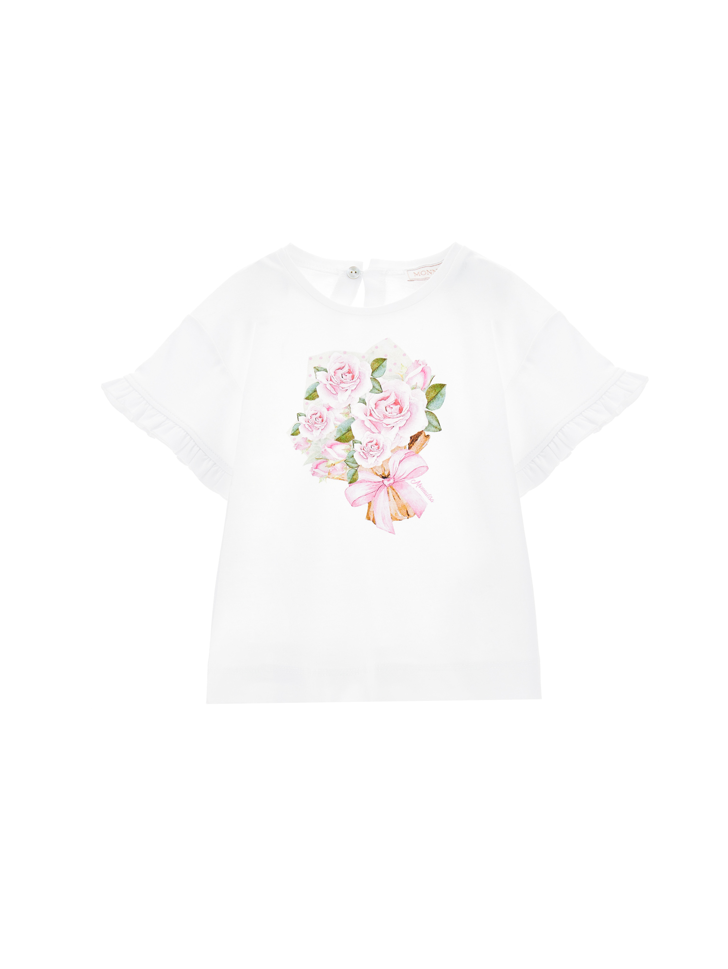 Monnalisa T-shirt stampa bouquet