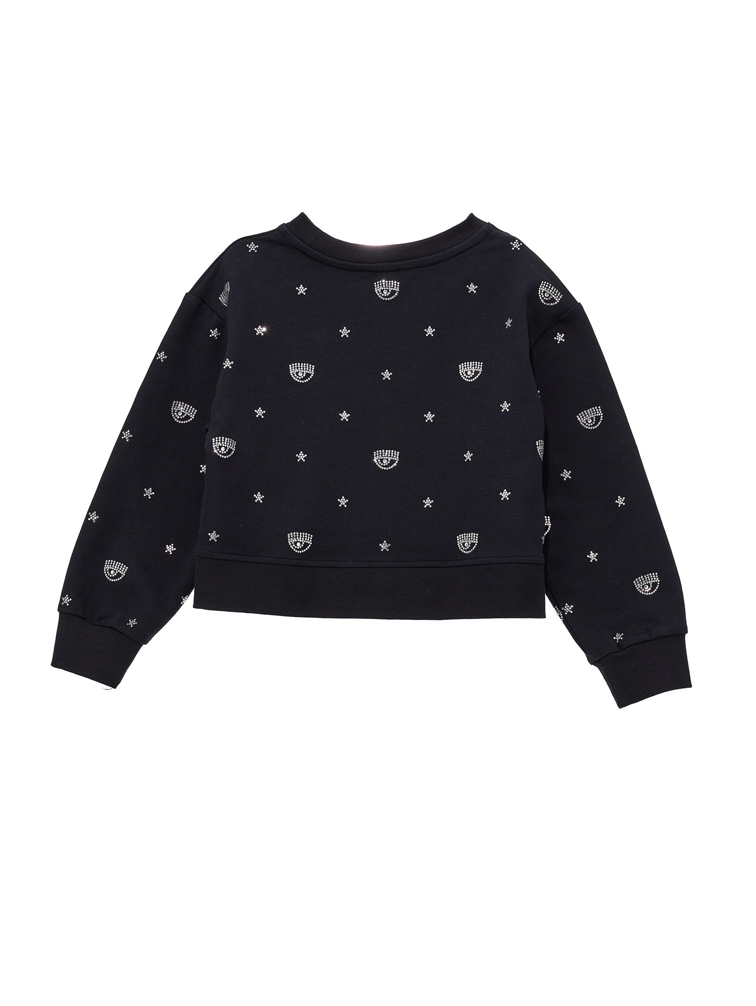 Shop Chiara Ferragni All-over Logomania Sweatshirt In Black