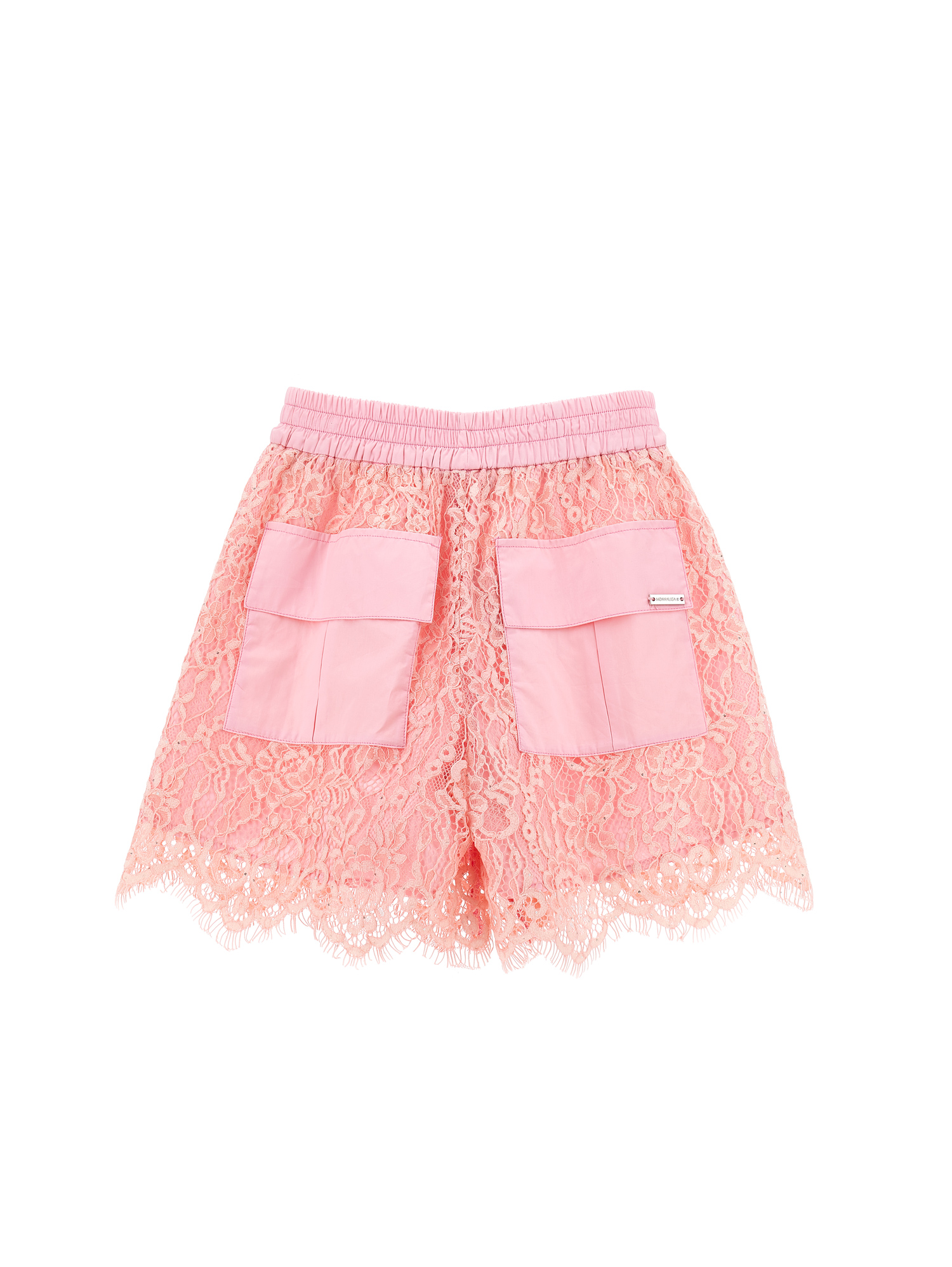 Monnalisa Lace Shorts In Rosa Fairy Tale