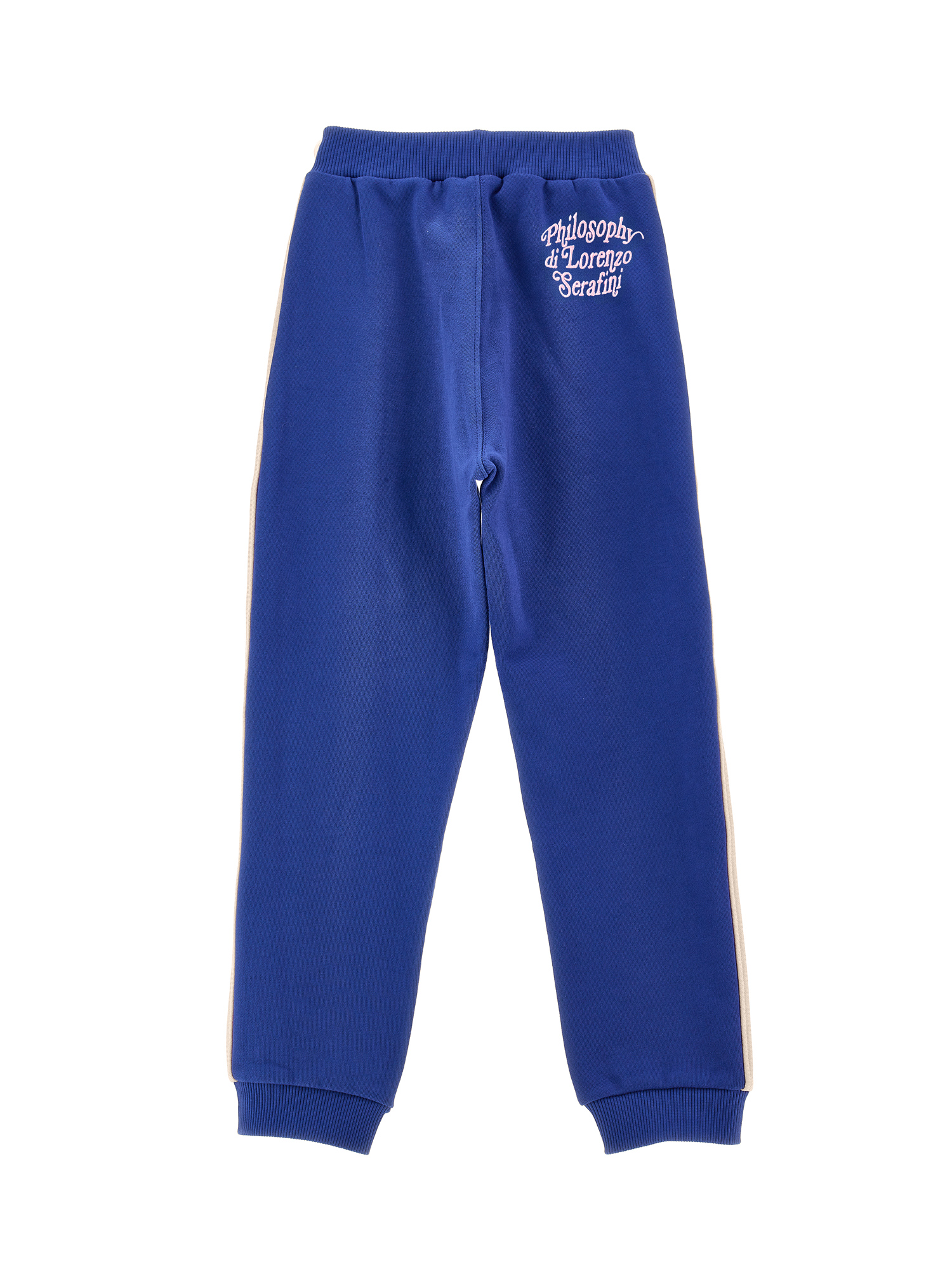 Philosophy Di Lorenzo Serafini Philosophy Kids  Jogger Pants With Contrasting Details In Blue