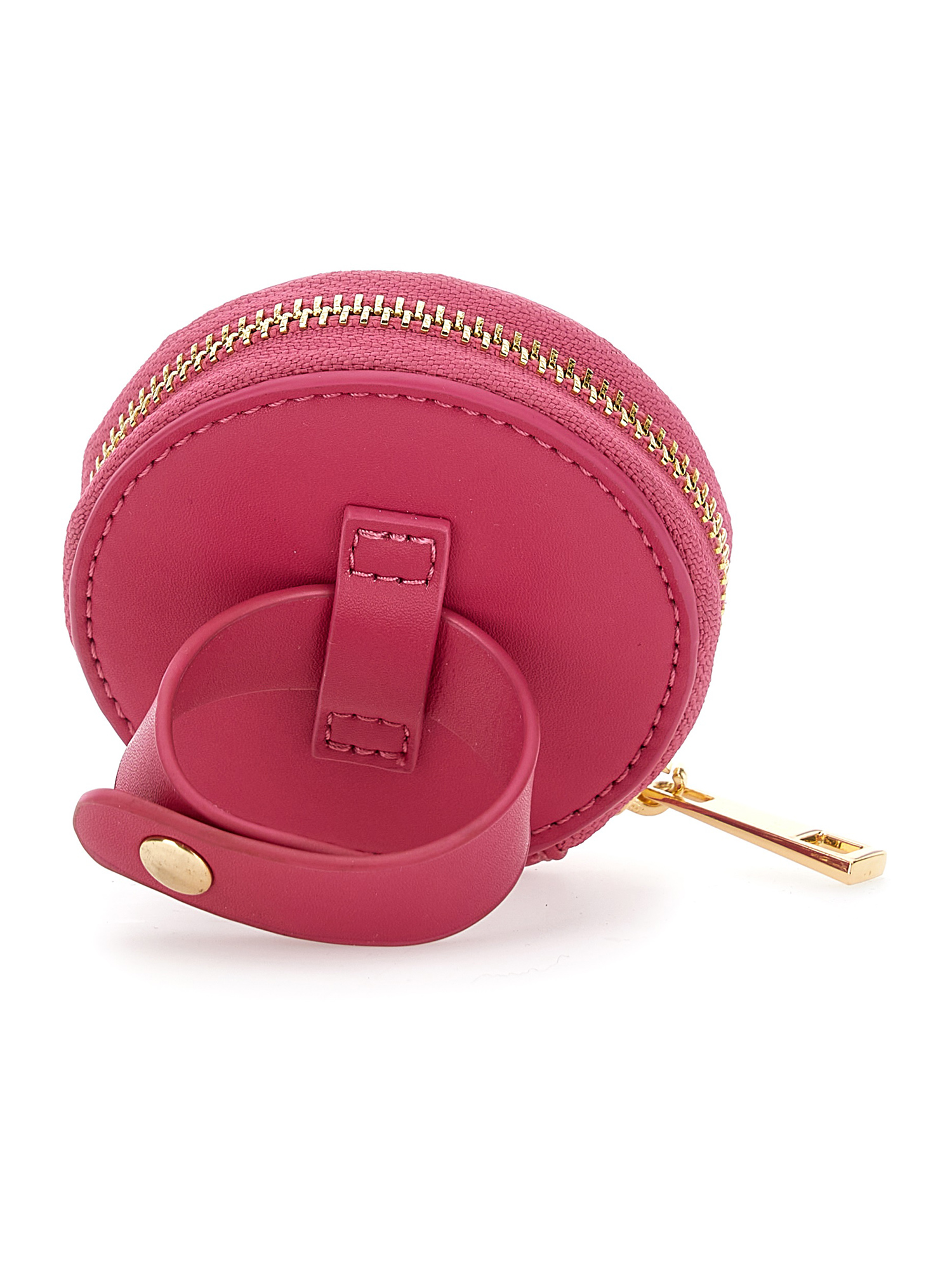 Monnalisa Regenerated Leather Bracelet Purse In Fuchsia
