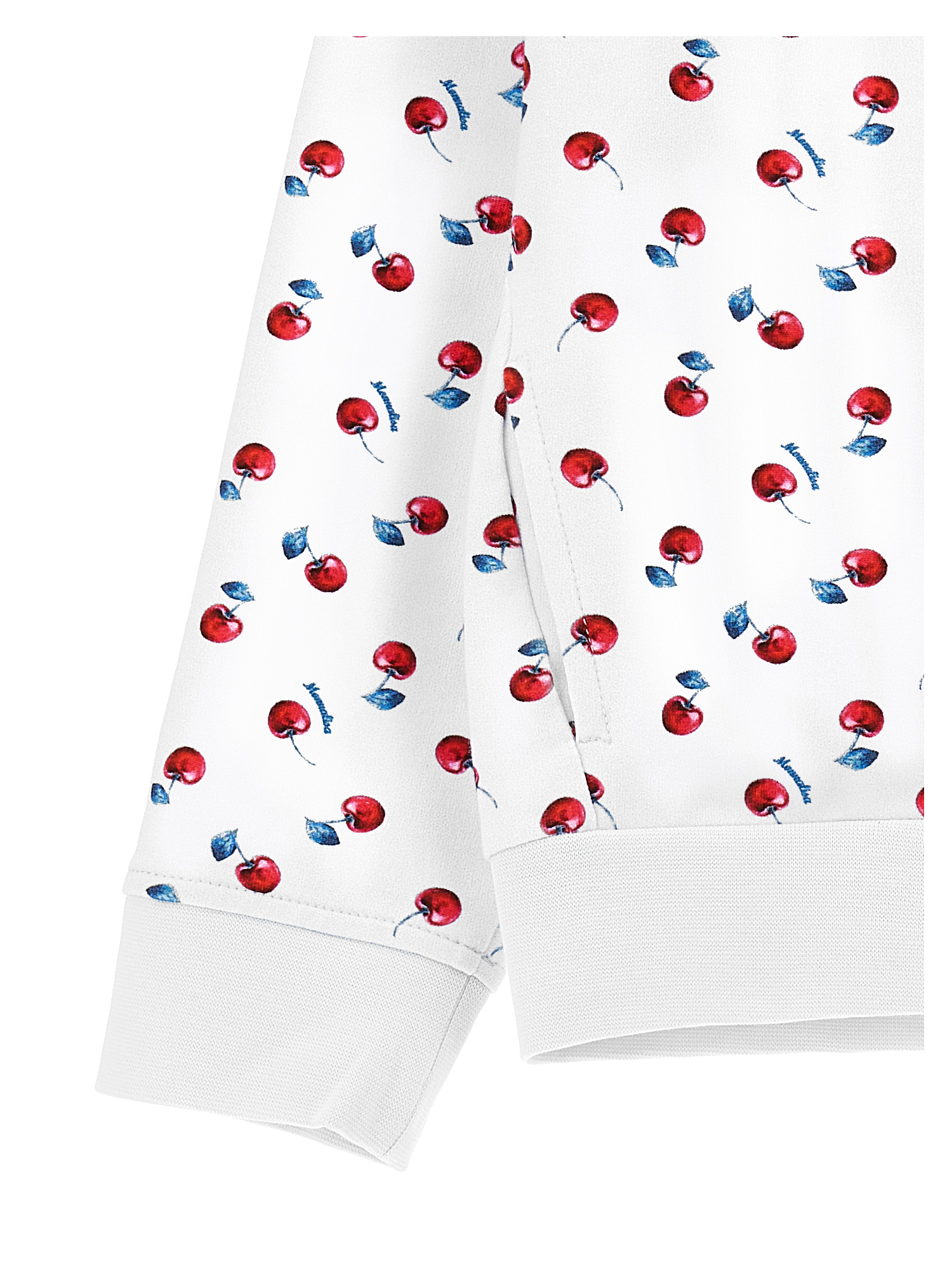 MONNALISA MONNALISA CHERRY PRINT OPEN SWEATSHIRT