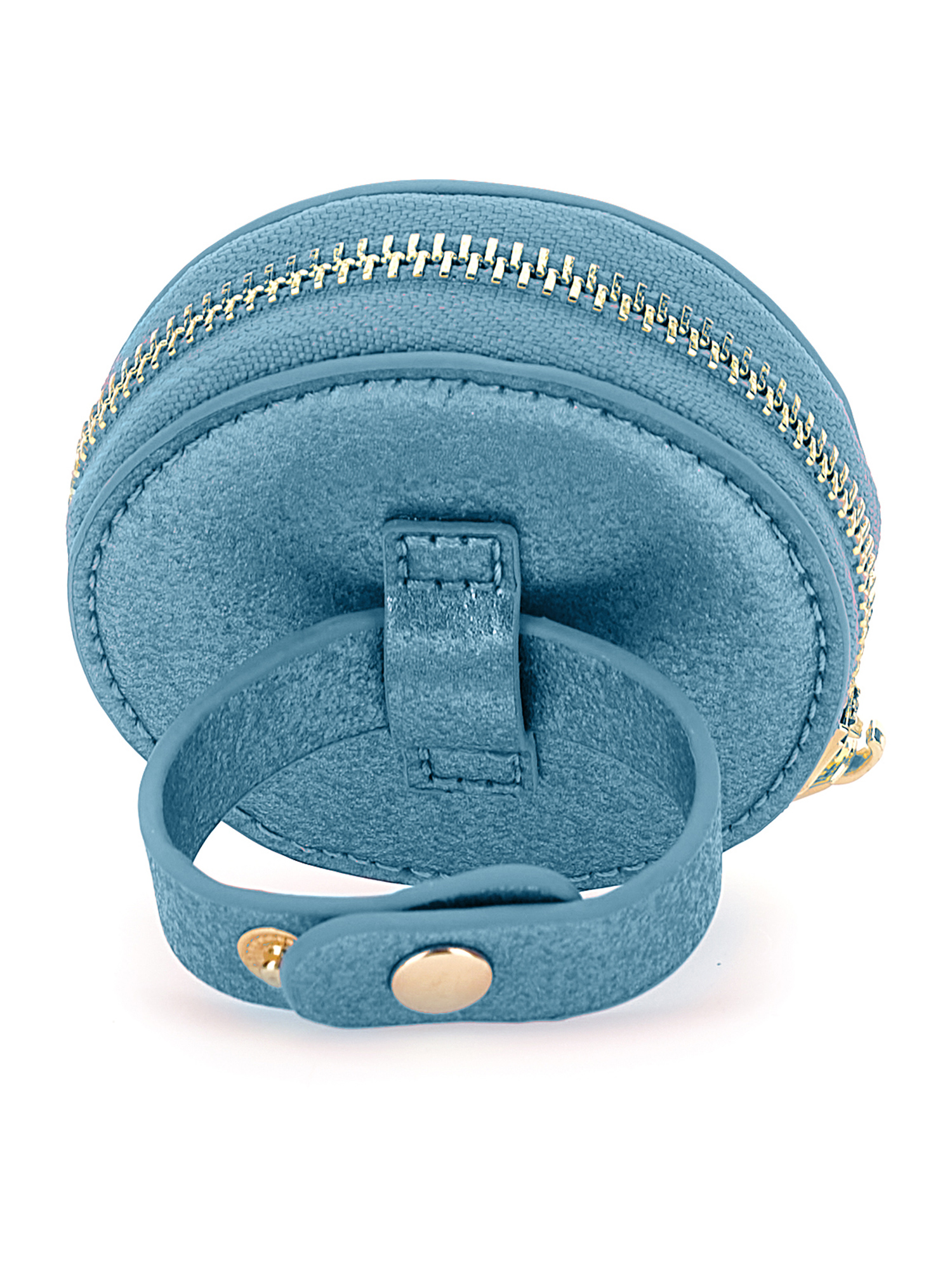 Shop Monnalisa Glitter Bracelet Purse In Light Blue