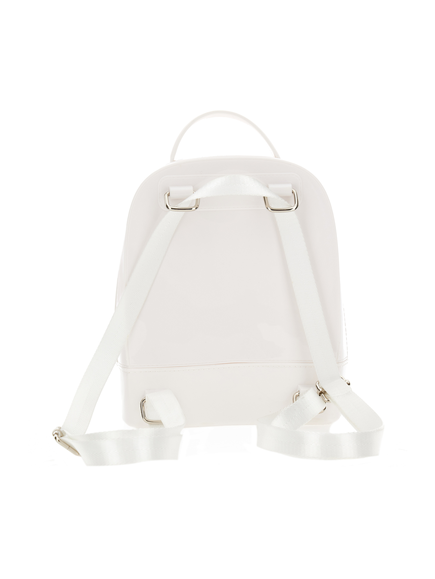 Shop Monnalisa Floral Print Backpack In White