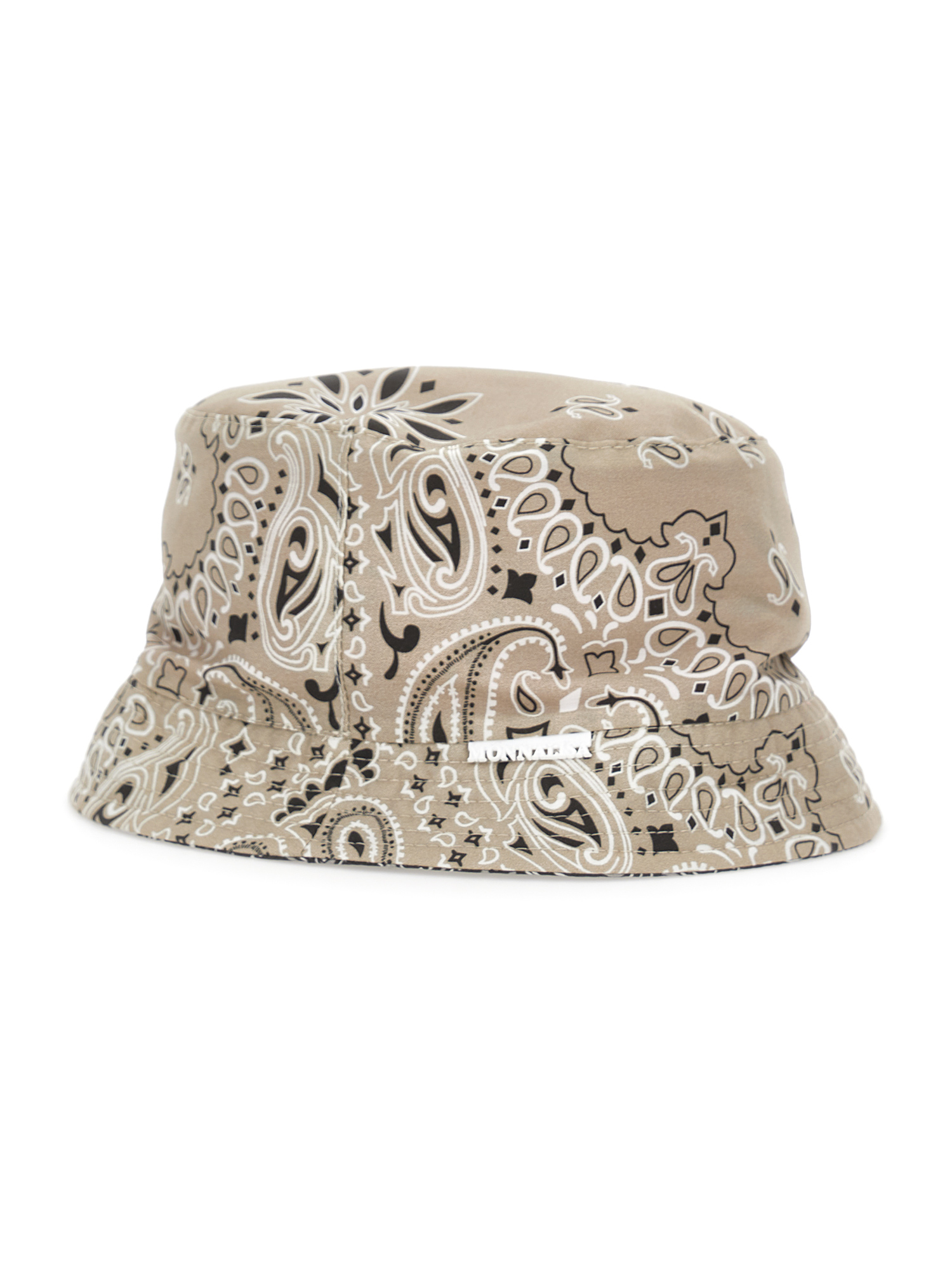 Shop Monnalisa Fisherman Model Cotton Hat In Beige