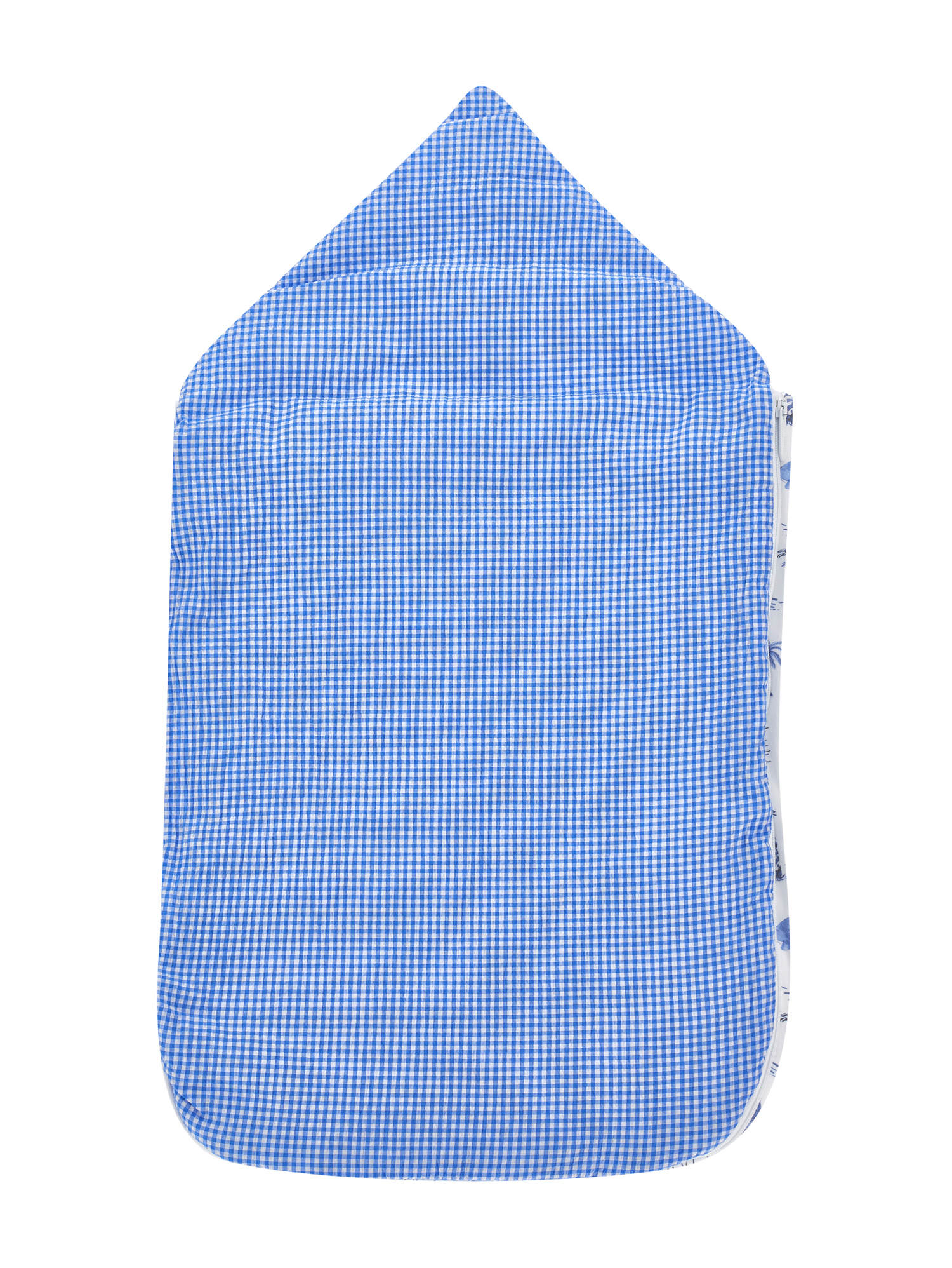 Shop Monnalisa Cotton Marine Sleeping Bag In White + Blue