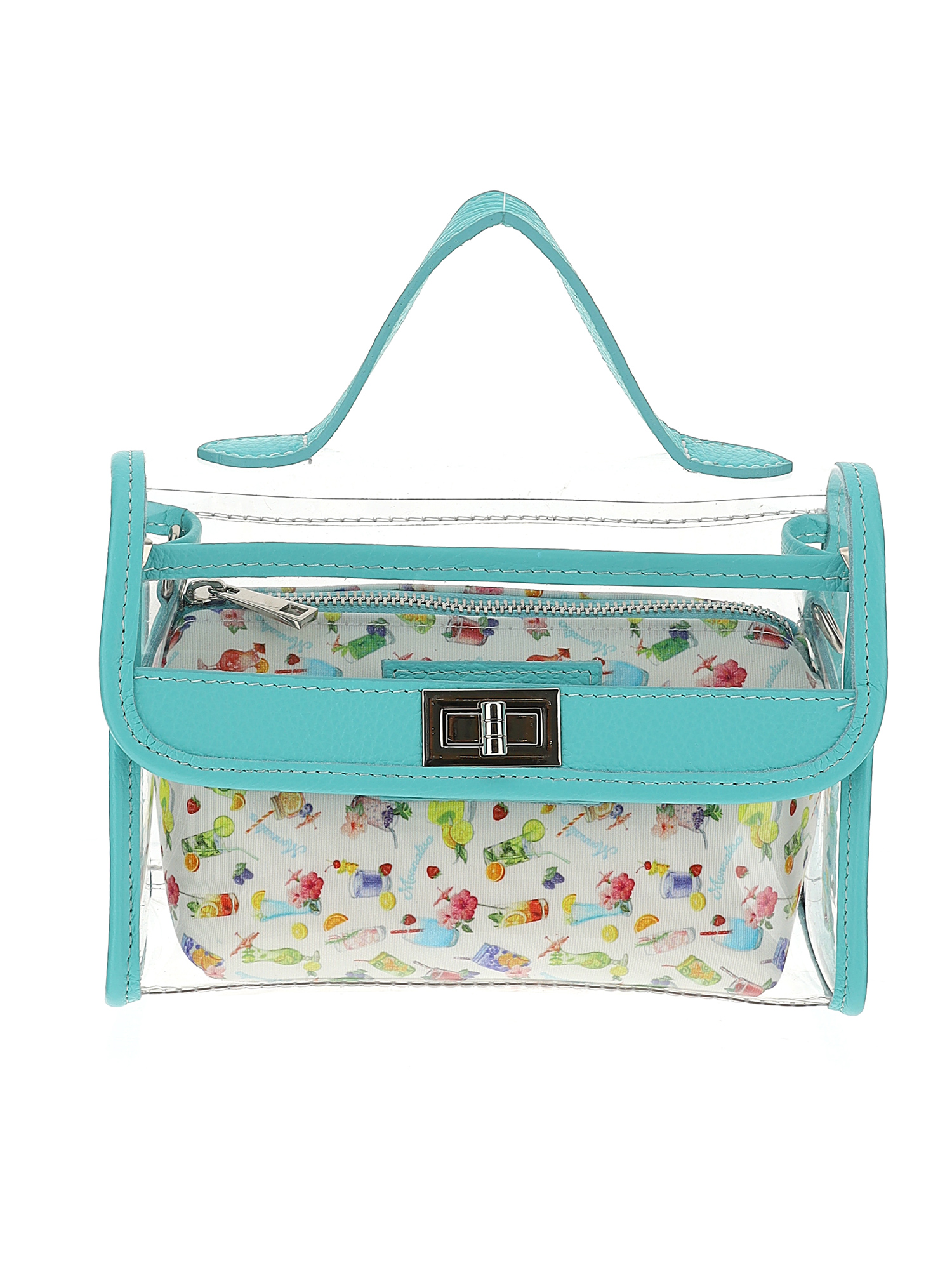 Monnalisa Kids'   Pvc Bag With Beauty Case In White